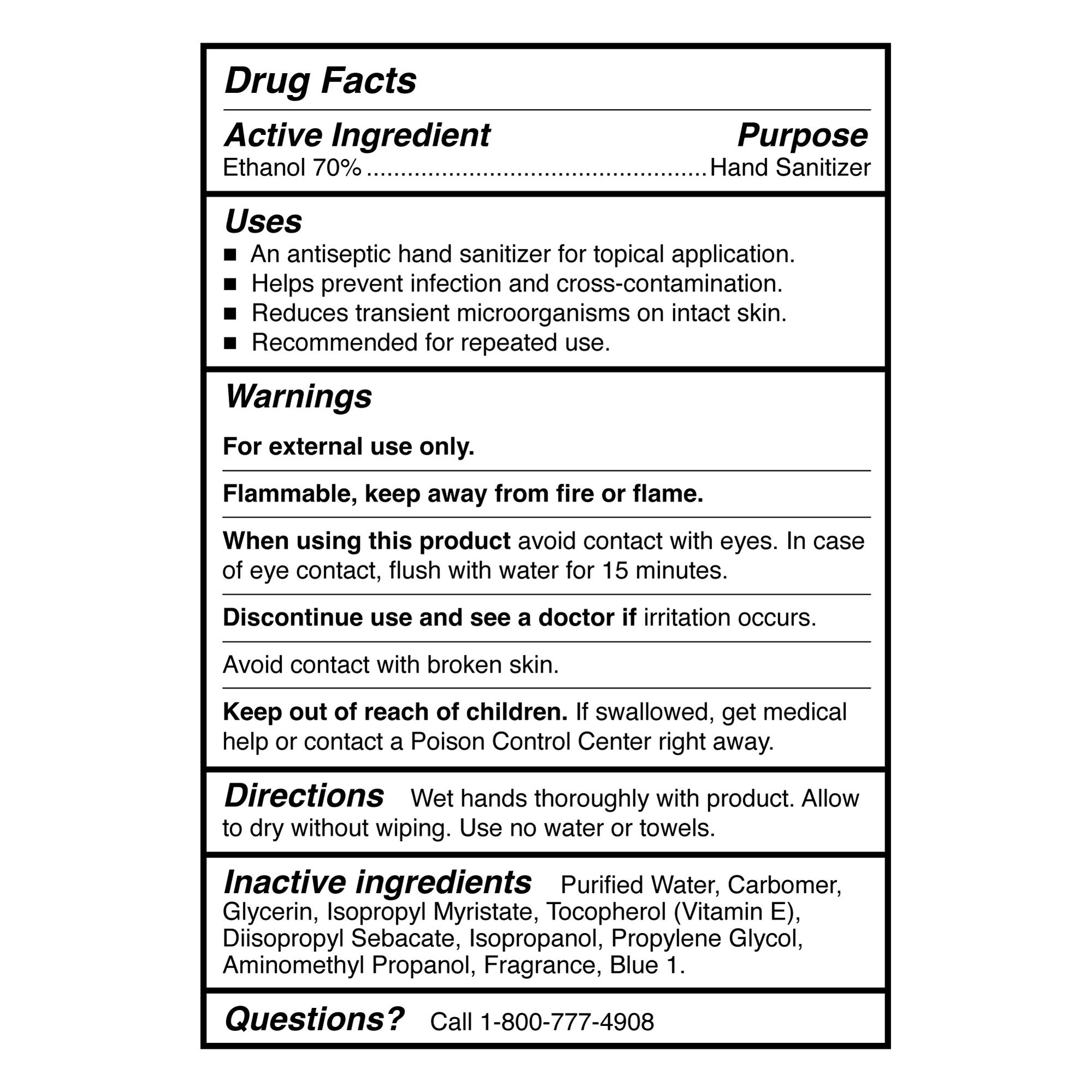 McKesson Premium Hand Sanitizer, 70% Alcohol Gel, 8 oz Bottle, Summer Rain Scent - Image 2