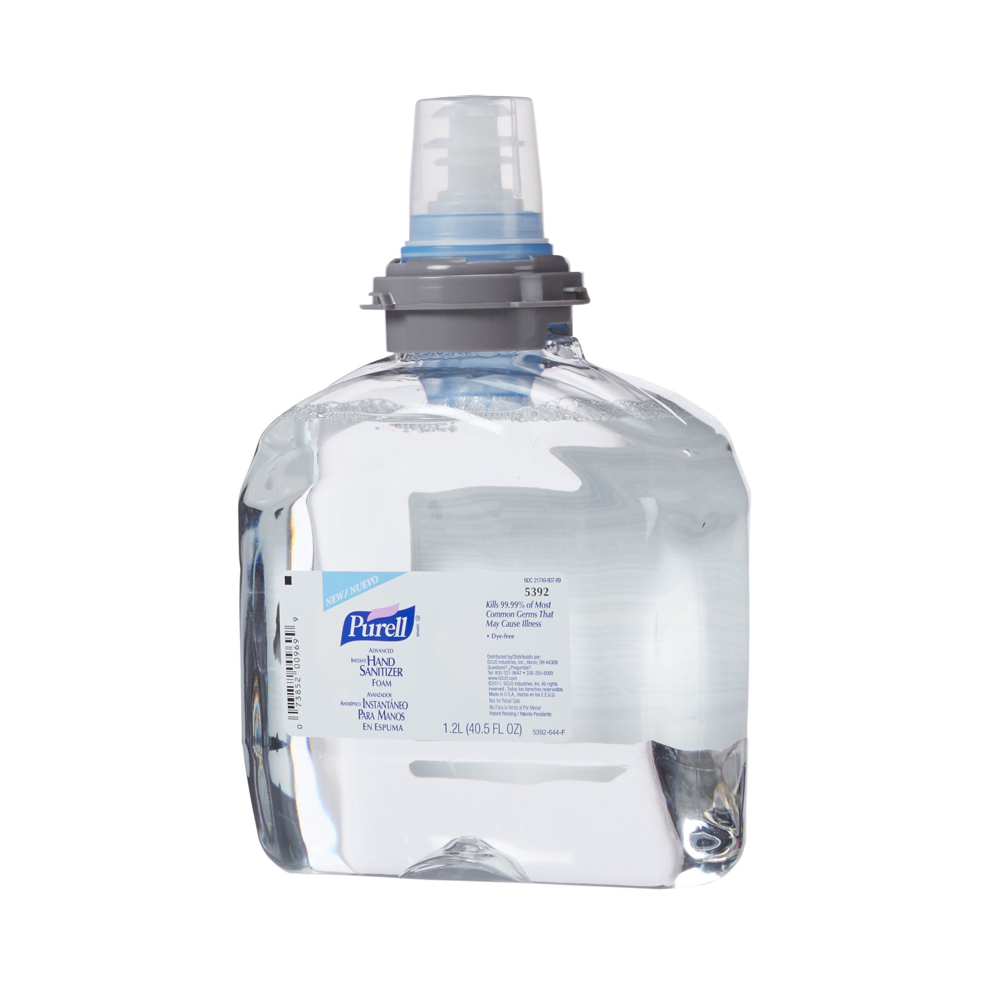 Purell® Advanced Foaming Hand Sanitizer, 1,200 mL Dispenser Refill Bottle