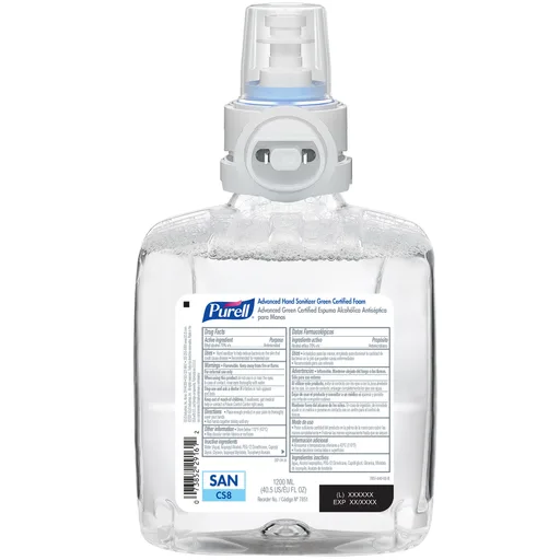 Purell® Advanced Green Certified Hand Sanitizer, 1200 mL Dispenser Refill Bottle