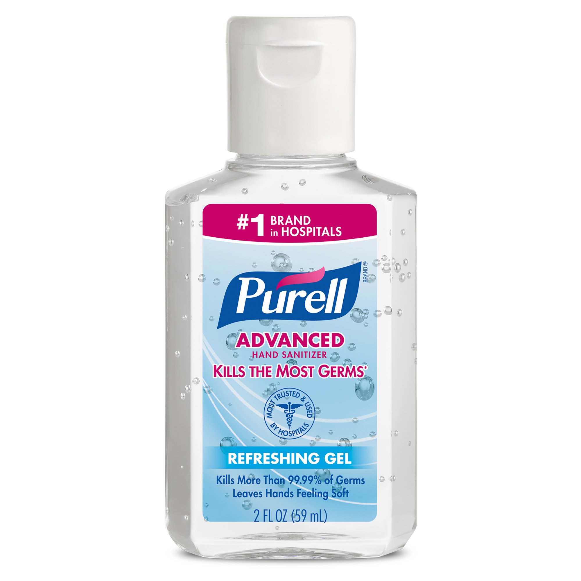 Purell® Advanced Hand Sanitizer 70% Ethyl Alcohol Gel, 2-ounce Bottle