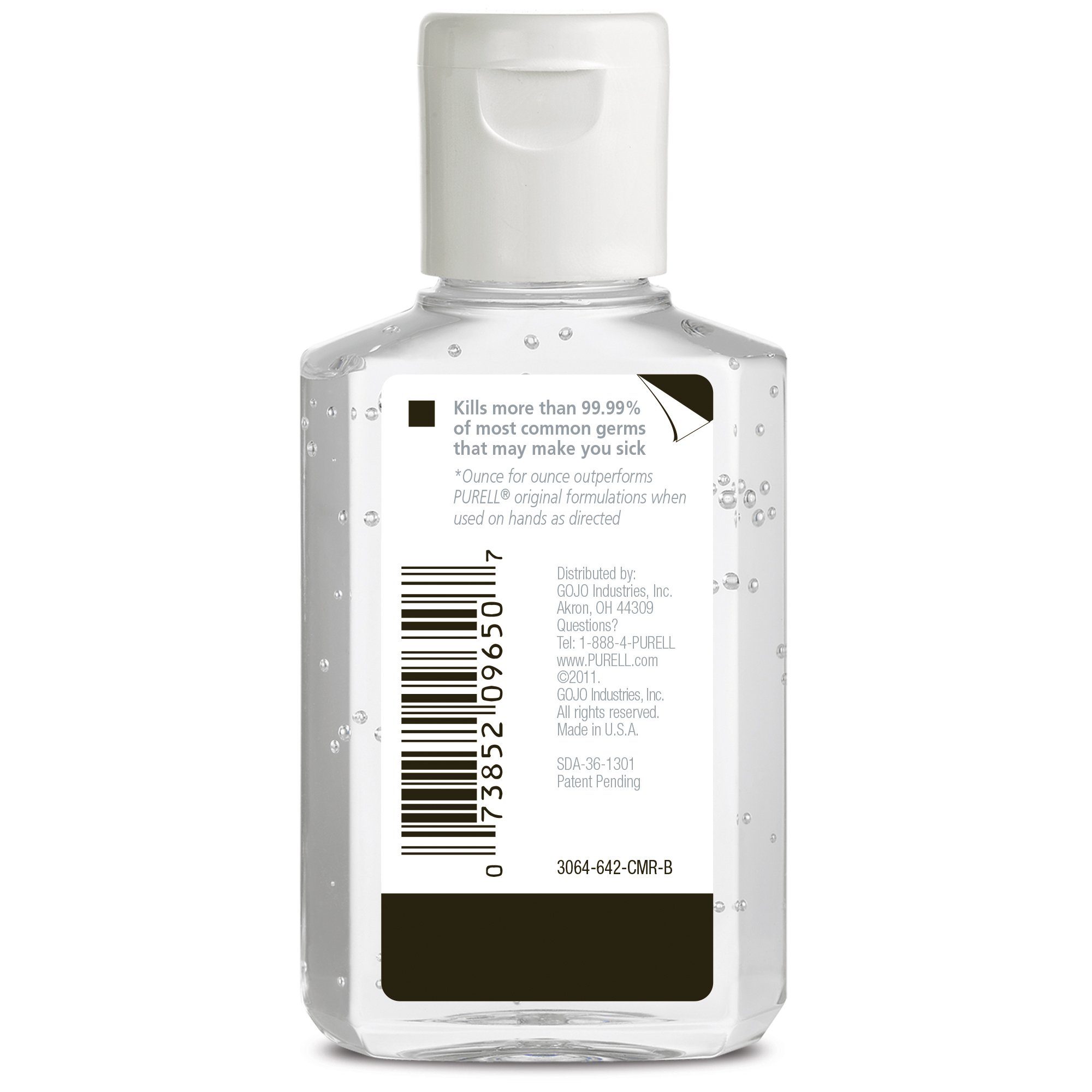 Purell® Advanced Hand Sanitizer 70% Ethyl Alcohol Gel, 2-ounce Bottle - Image 2