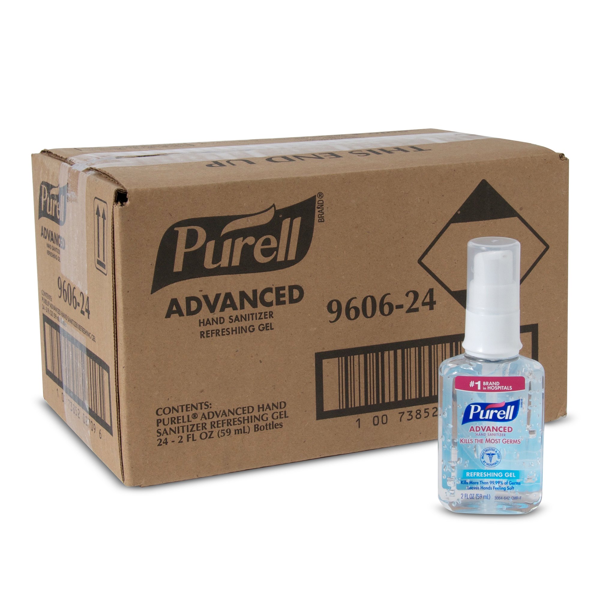 Purell® Advanced Hand Sanitizer 70% Ethyl Alcohol Gel, 2-ounce Pump Bottle - Image 3