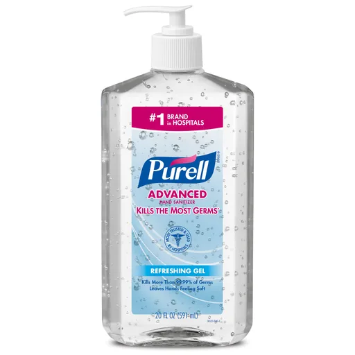 Purell® Advanced Hand Sanitizer 70% Ethyl Alcohol Gel, Pump Bottle, 20 ounce