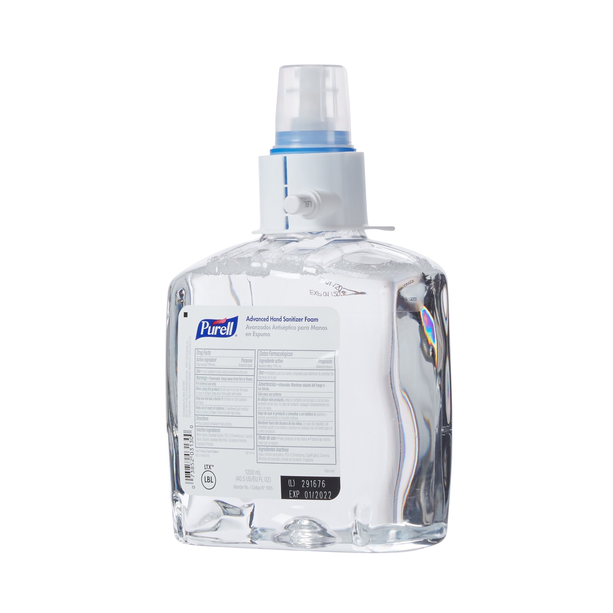Purell® Advanced Hand Sanitizer Foam, 70% Ethyl Alcohol, 1,200 mL Refill Bottle