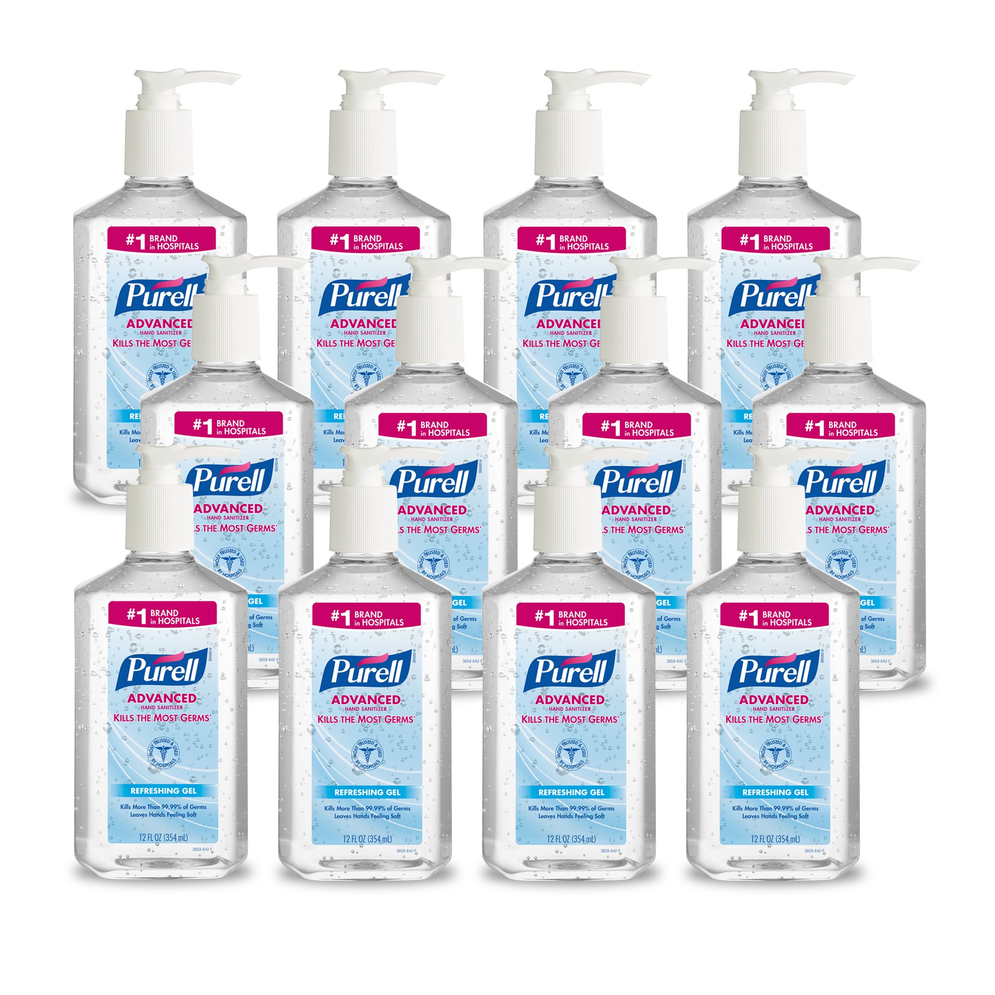 Purell® Advanced Hand Sanitizer, Ethyl Alcohol Gel, 12-ounce Pump Bottle - Image 6
