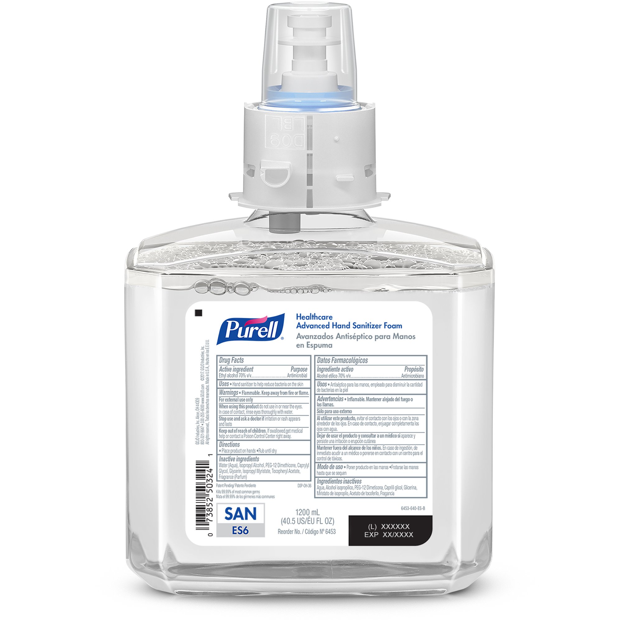 Purell® Healthcare Advanced Hand Sanitizer Foam 1200 mL Refill for ES6 Dispenser - Image 2