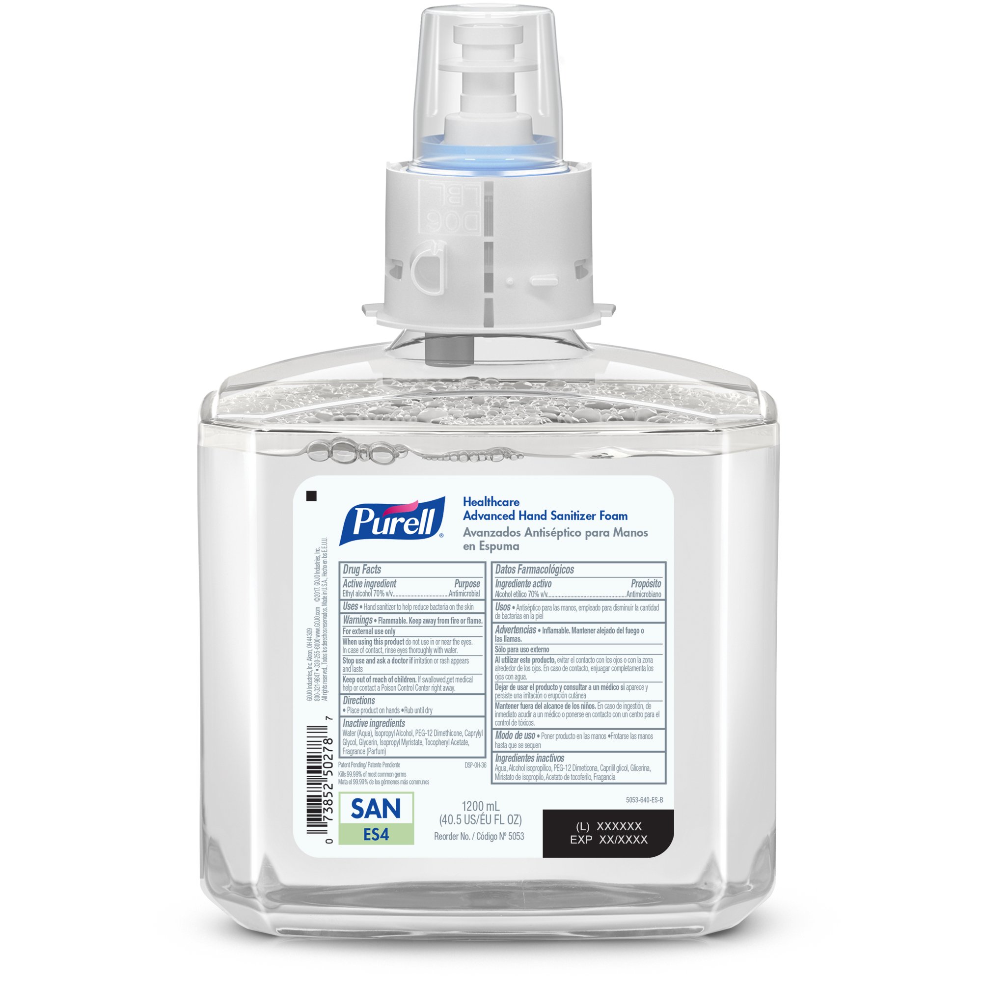 Purell® Healthcare Advanced Hand Sanitizer, 1,200 mL Dispenser Refill - Image 2