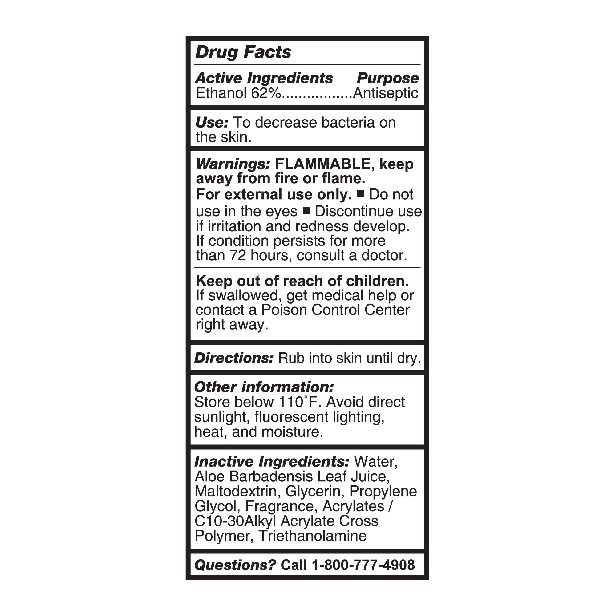 McKesson Gel Hand Sanitizer with Aloe 4 oz. - Image 3