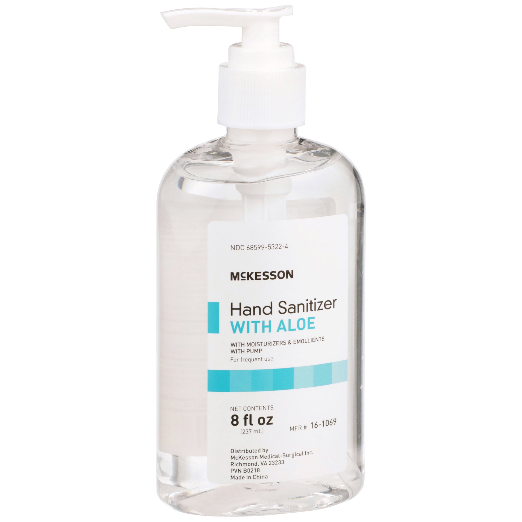 McKesson Gel Hand Sanitizer with Aloe, 8 oz. Pump Bottle - Image 2