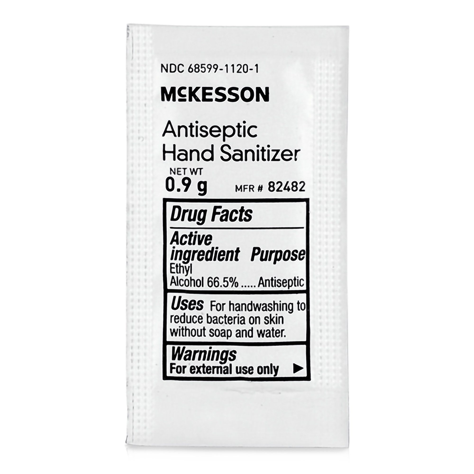 McKesson Hand Sanitizer with Aloe, Fresh Scent, Individual Packet - Image 2