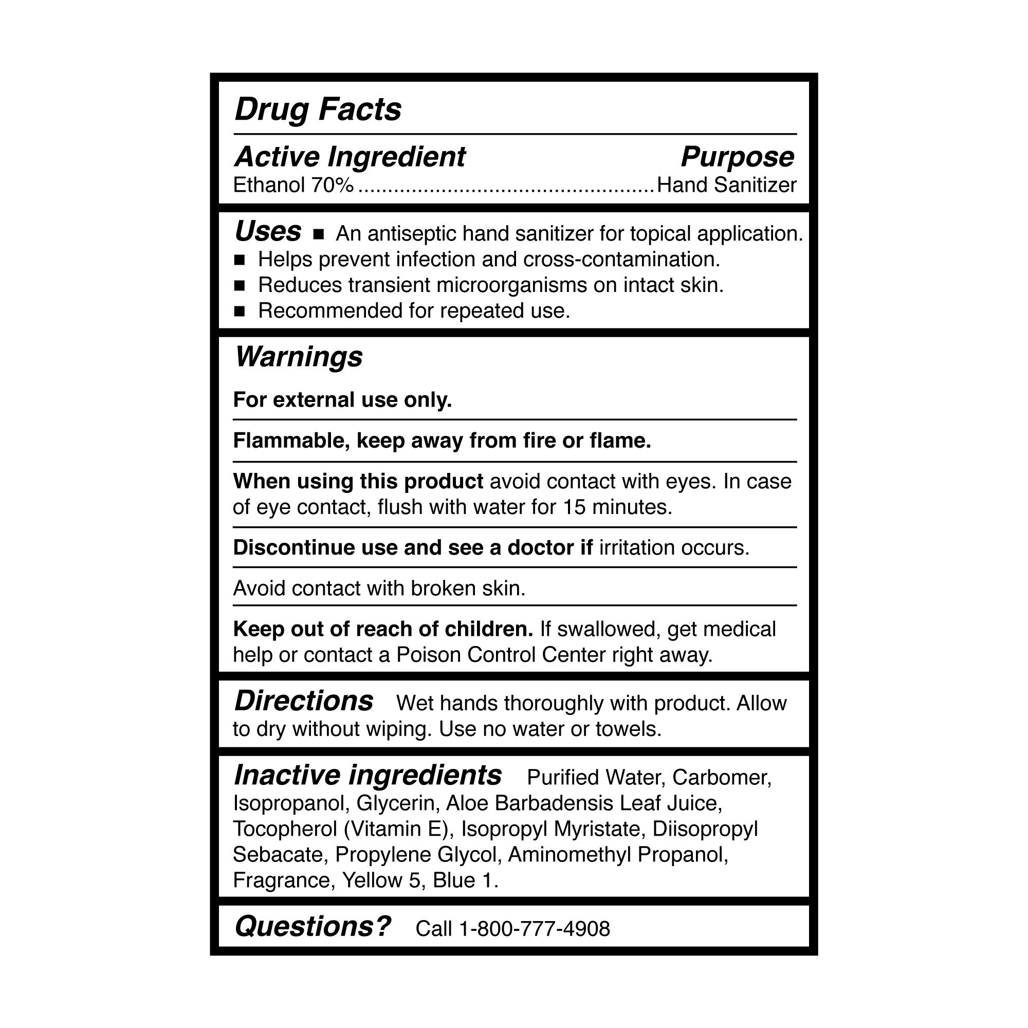 McKesson Premium Hand Sanitizer with Aloe, 8 oz., Gel, Pump Bottle - Image 2