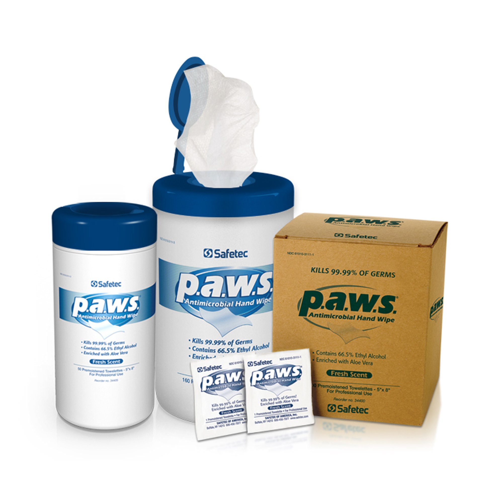 P.A.W.S. Hand Sanitizing Wipes, Individual Packets - Image 3