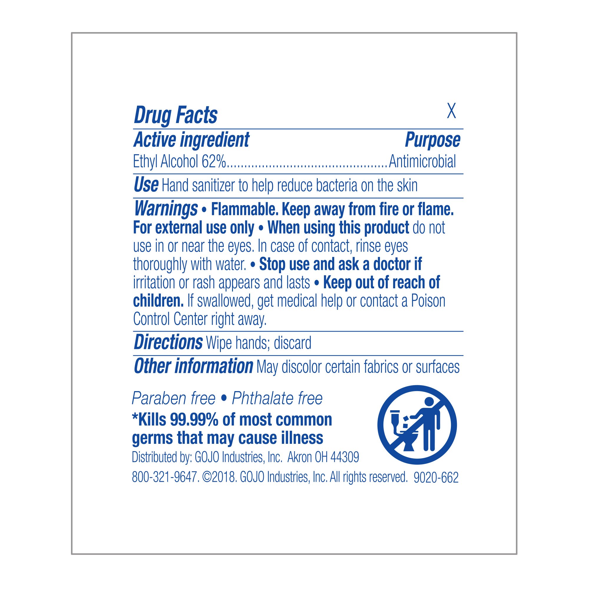 Purell® Hand Sanitizing Wipe, Ethyl Alcohol - Image 3