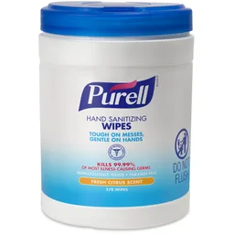 Purell® Hand Sanitizing Wipes, 0.13% Strength Benzalkonium Chloride, Canister