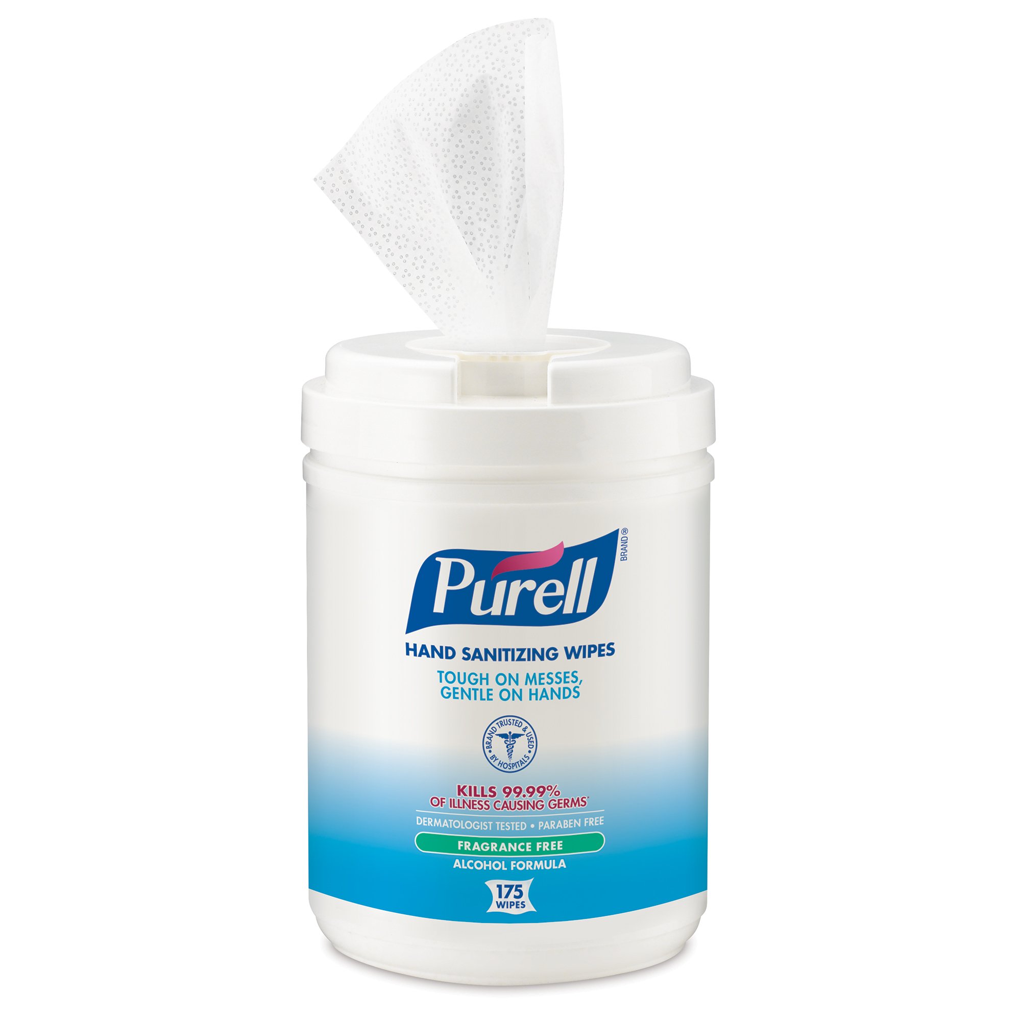 Purell® Hand Sanitizing Wipes, Ethyl Alcohol Wipe Canister