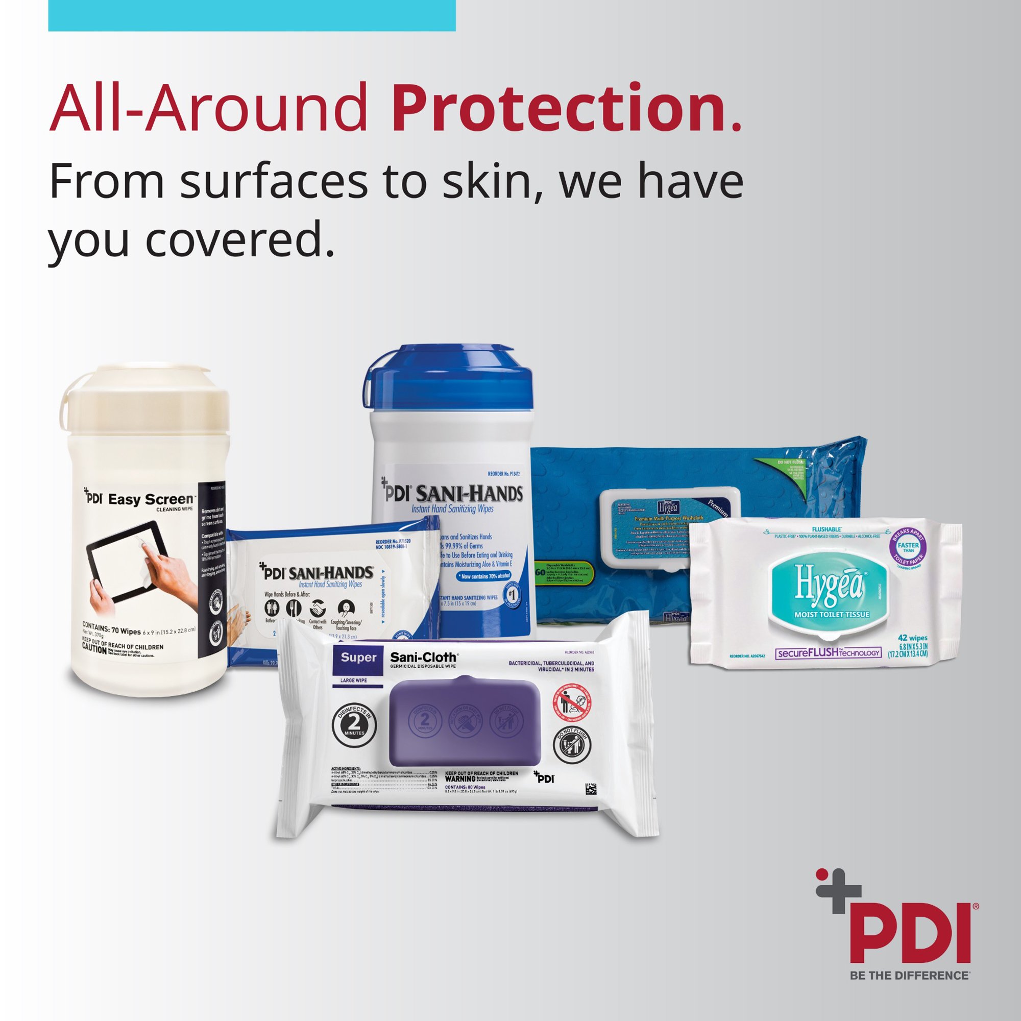 Sani-Hands® Hand Sanitizing Wipes, Ethyl Alcohol, Unscented, 6 x 7.5 Inch - Image 6