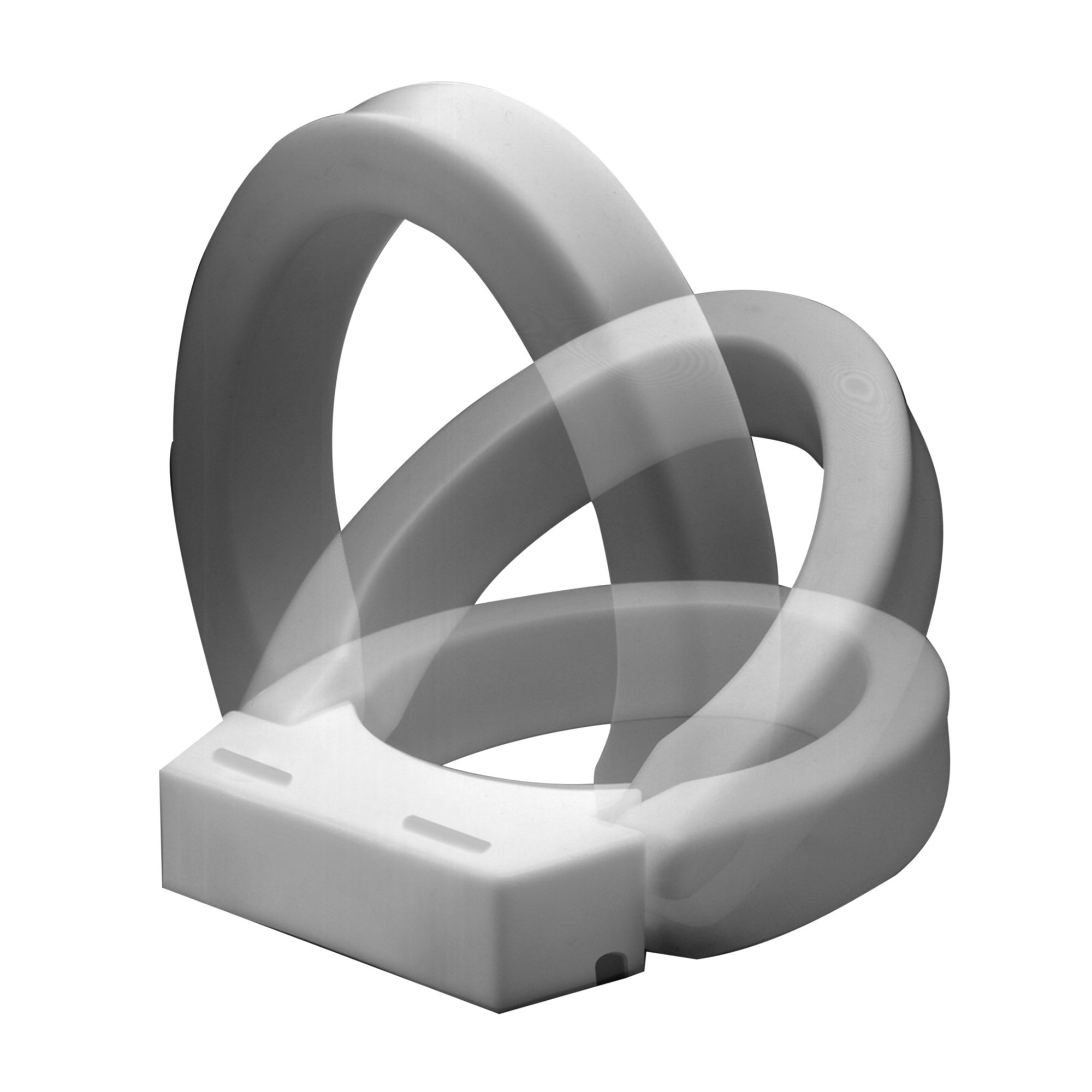 Maddak Tall-ette® Toilet Seat - Standard, Hinged, White, 350 lbs. Capacity - Image 4