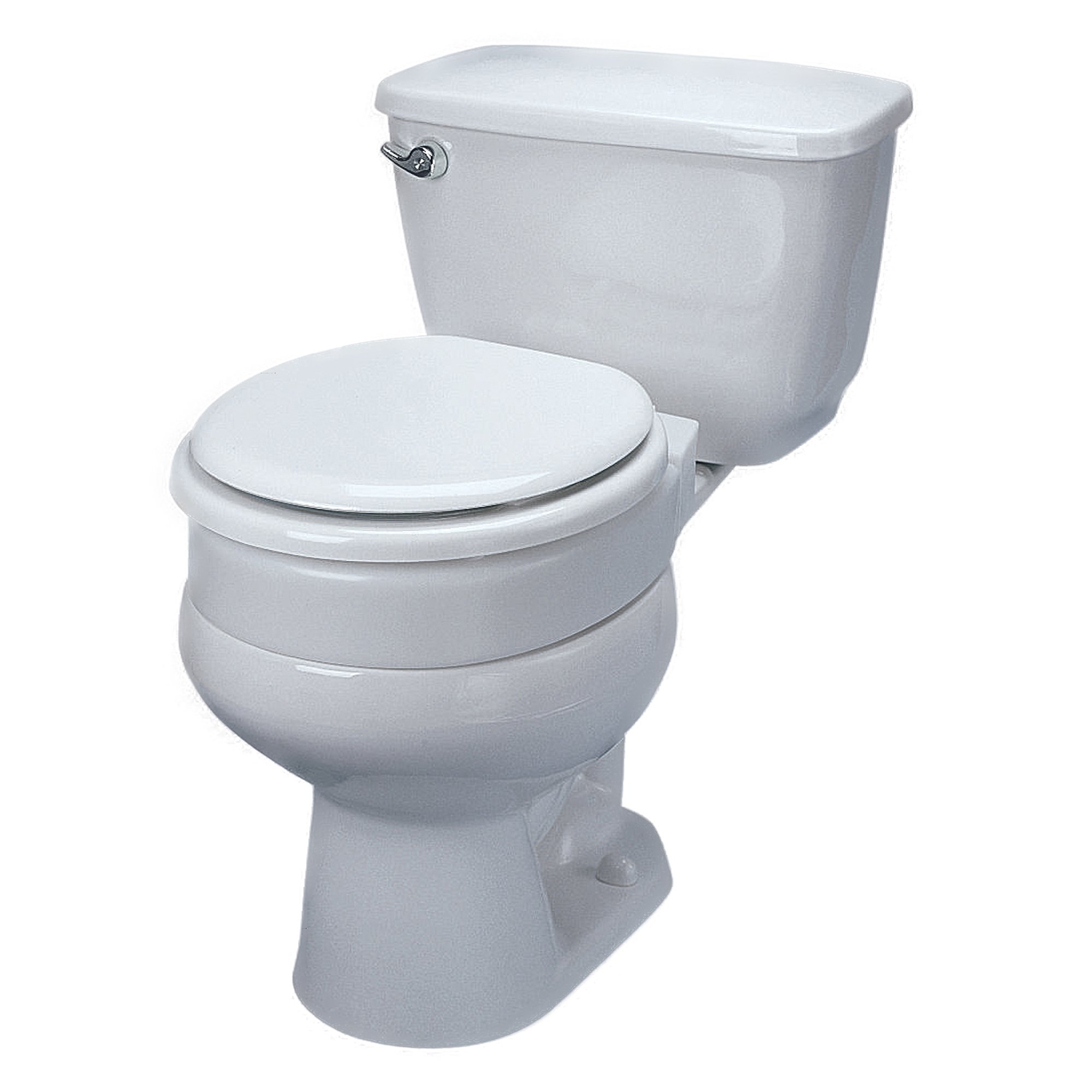 Maddak Tall-ette® Toilet Seat - Standard, Hinged, White, 350 lbs. Capacity - Image 2