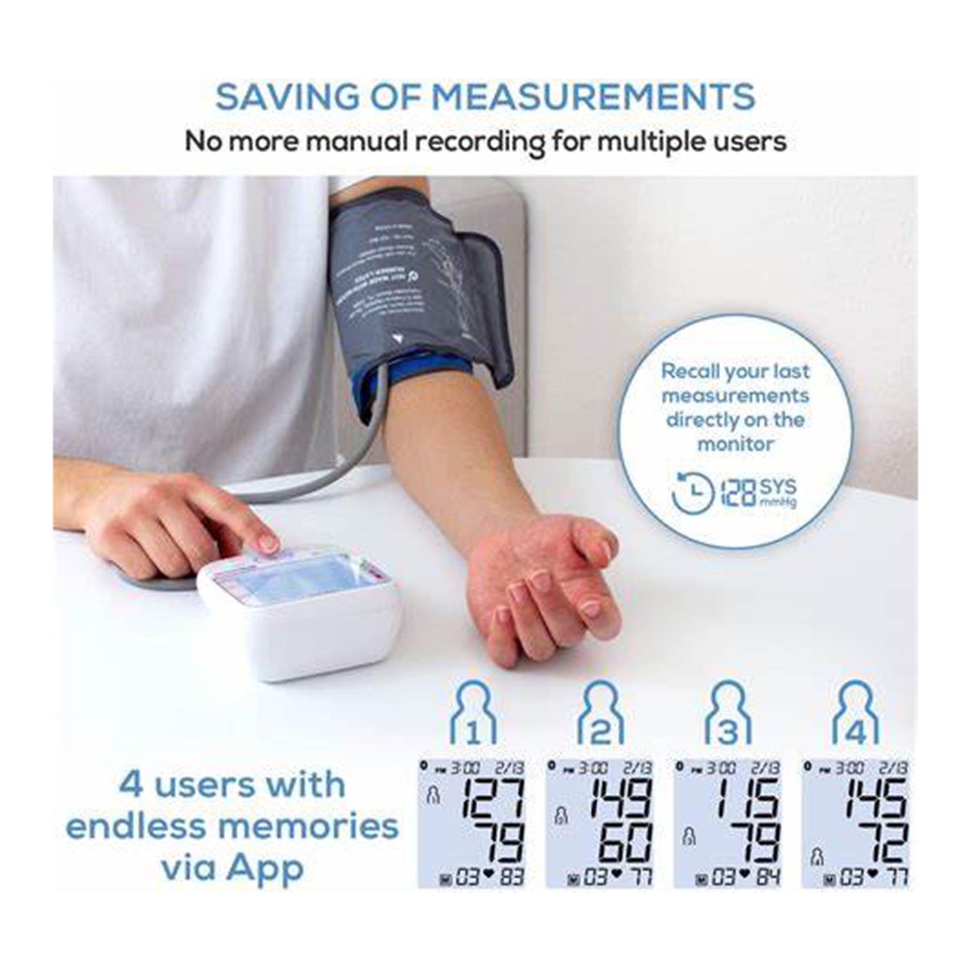 Beur Bluetooth Upper Arm Blood Pressure Monitor - Image 3