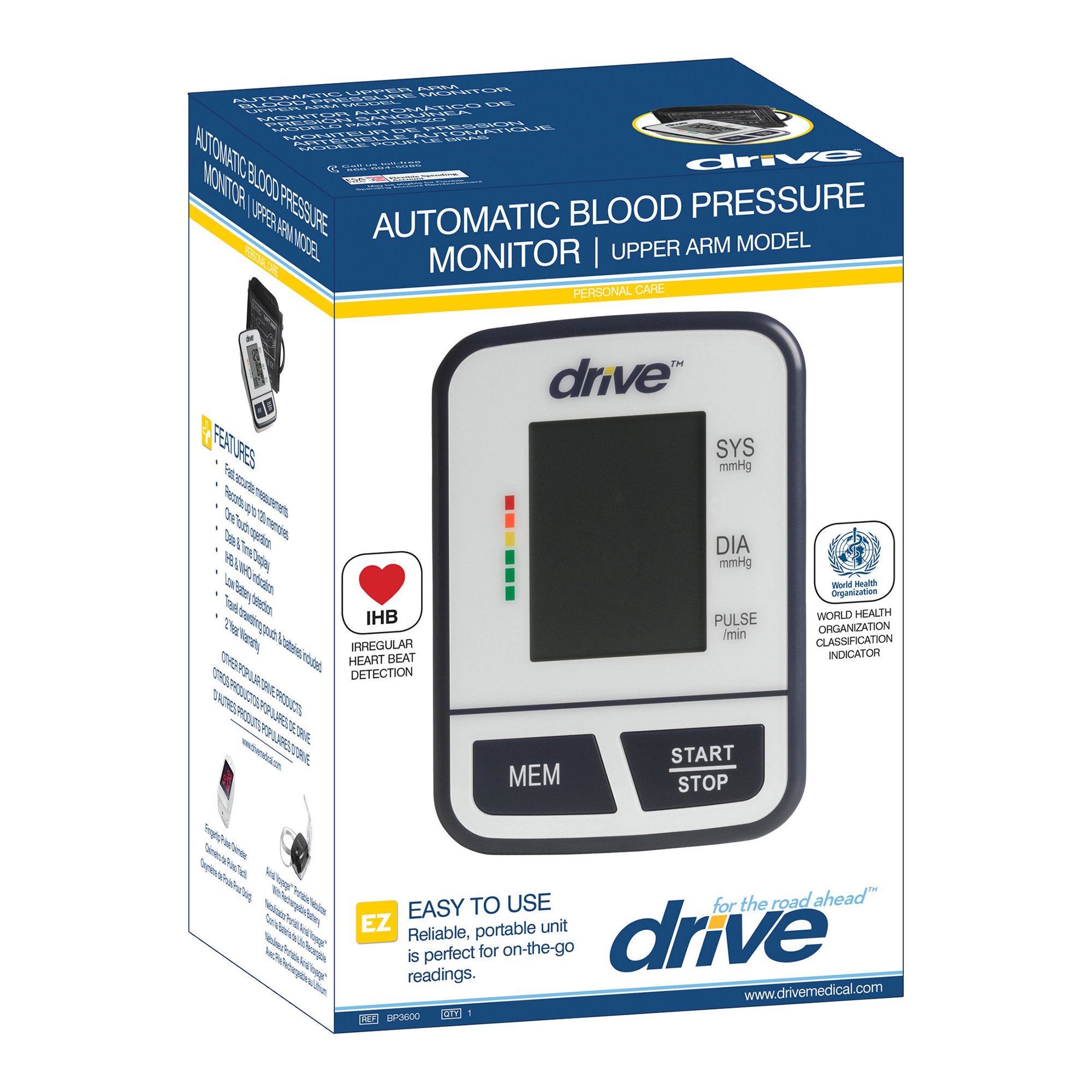 drive™ Digital Blood Pressure Monitoring Unit, Large Size, Upper Arm - Image 3