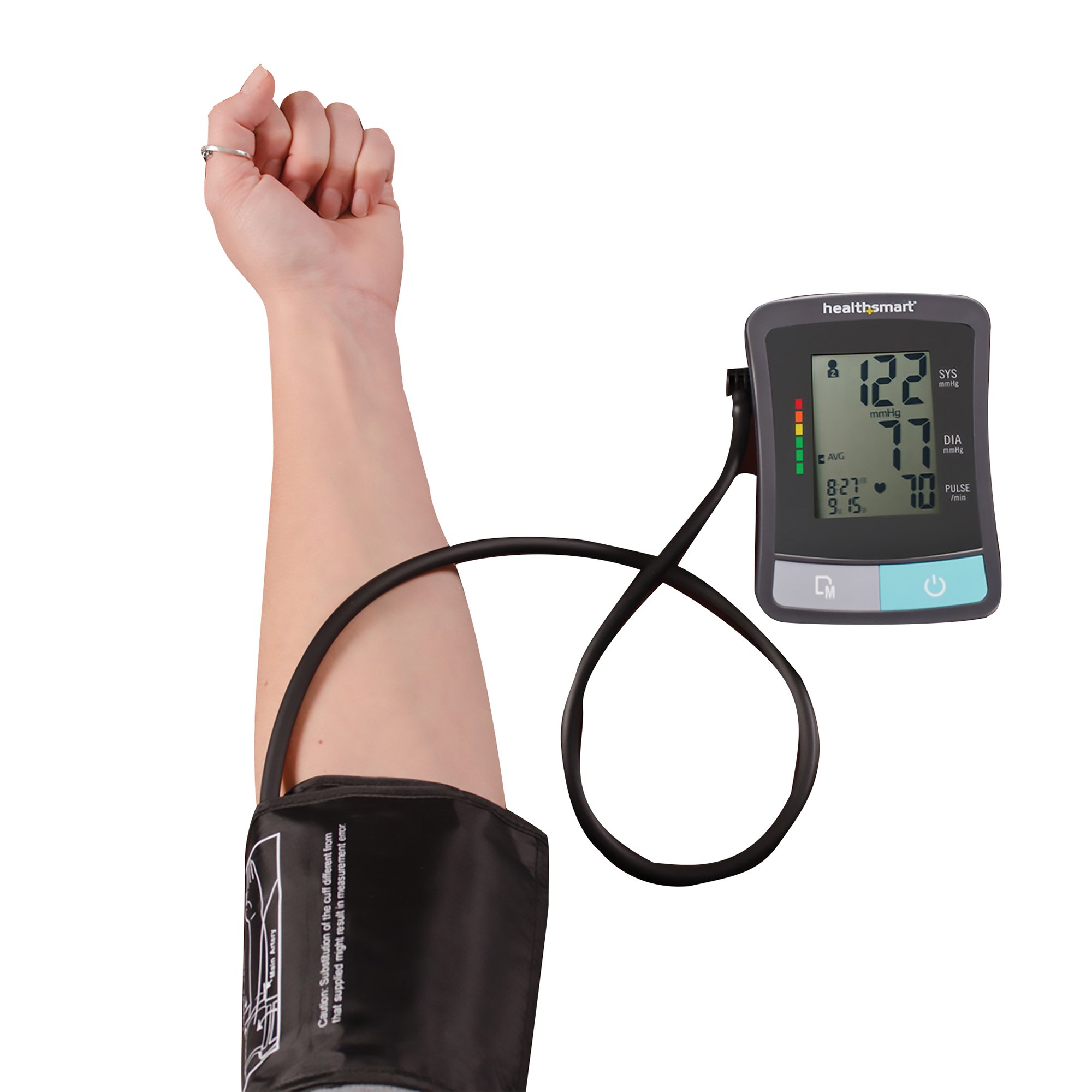 Mabis One-Tube Blood Pressure Monitor, Digital, Black Cuff - Image 3