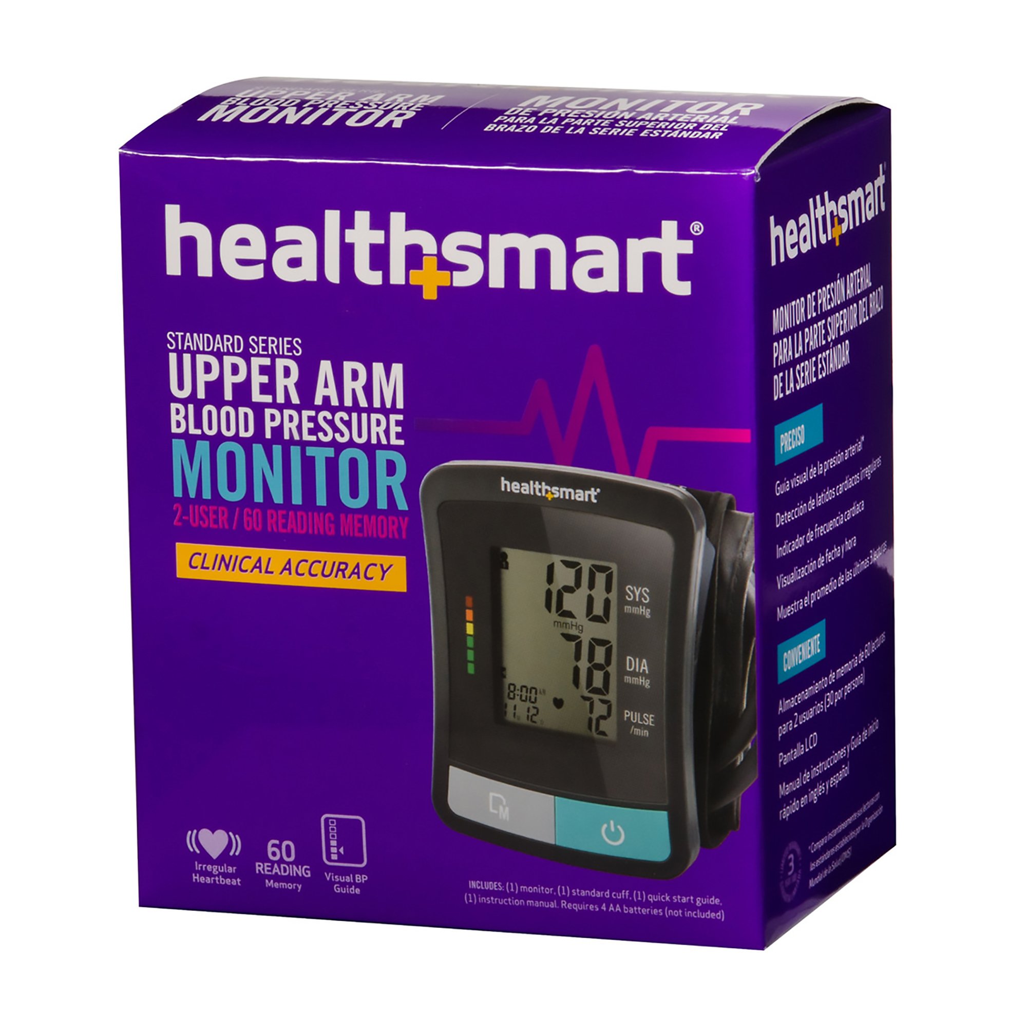 Mabis One-Tube Blood Pressure Monitor, Digital, Black Cuff - Image 4