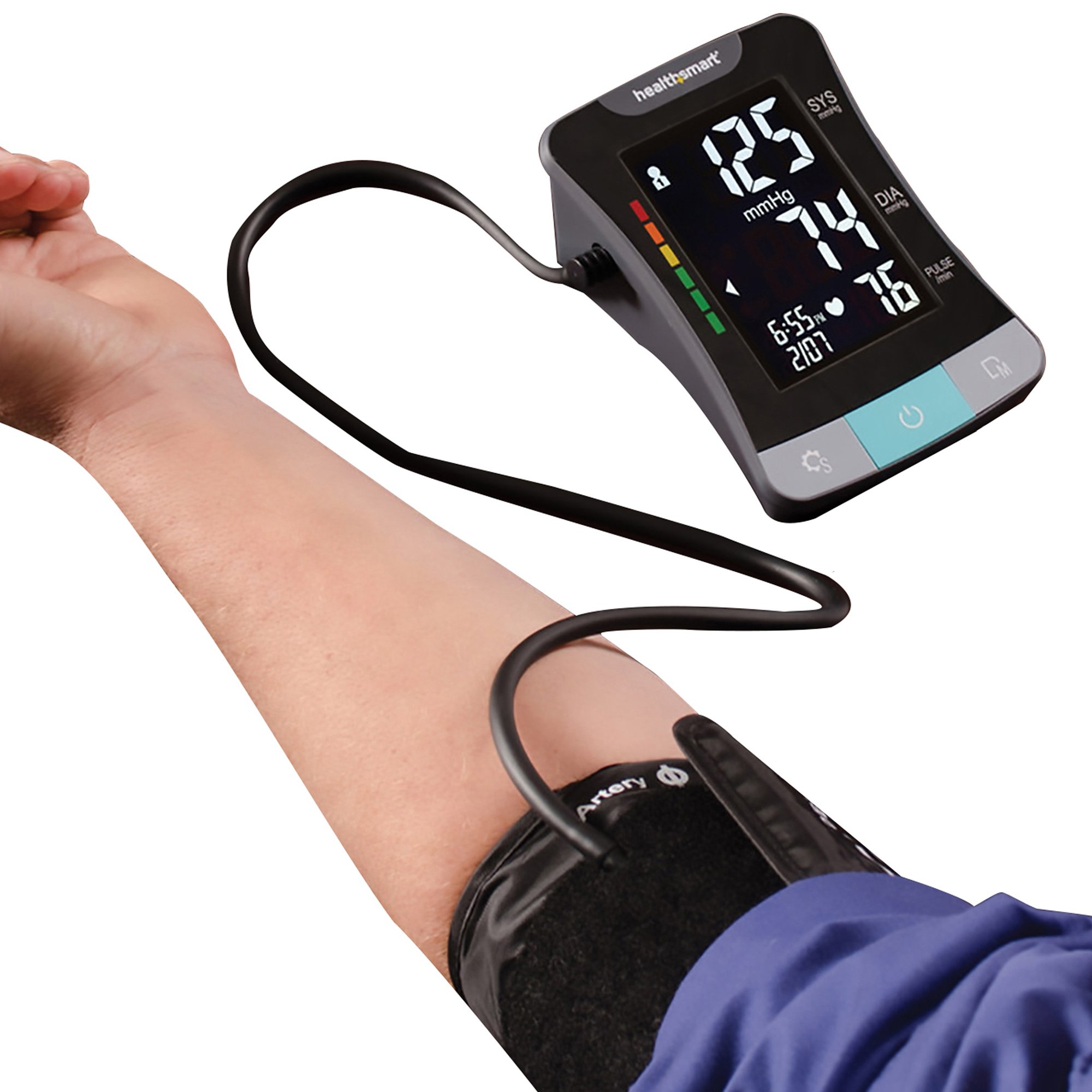 Mabis® One-Tube Blood Pressure Monitor, Digital, Black Cuff - Image 3