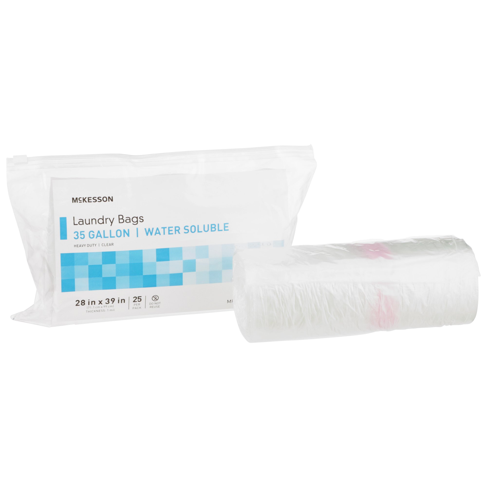 McKesson Water Soluble Laundry Bag, 30 - 35 gallon capacity