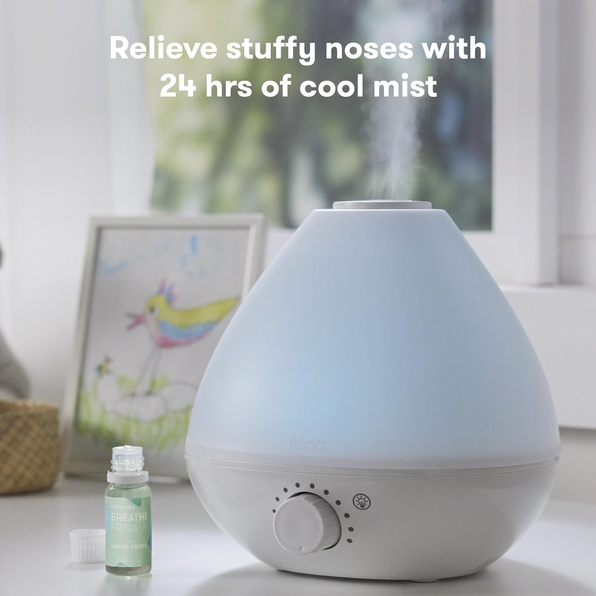 BreatheFrida Humidifier with Deiffuser and Nightlight - Image 2