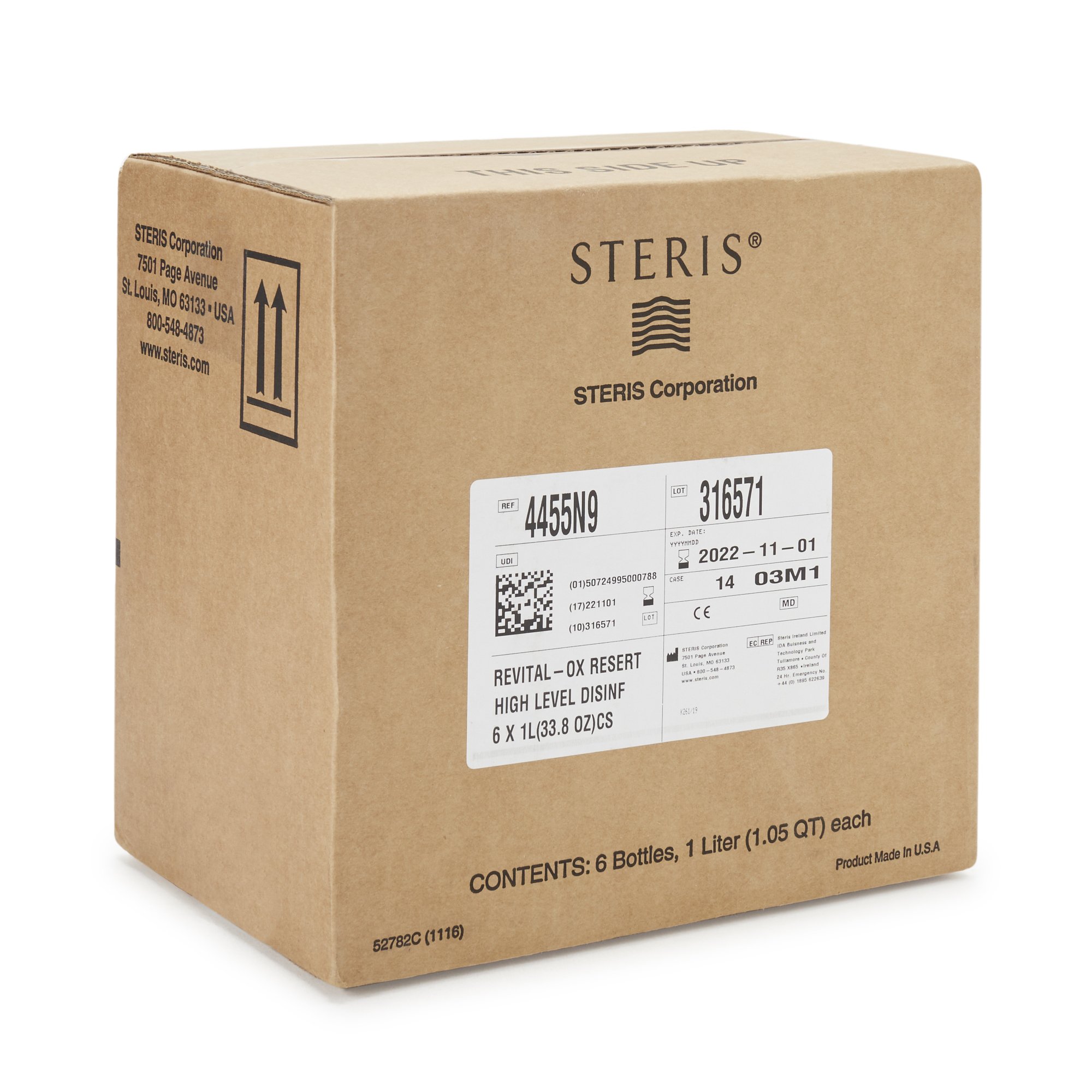 Revital-Ox® RESERT® Hydrogen Peroxide High Level Disinfectant, 1 Liter Bottle - Image 2