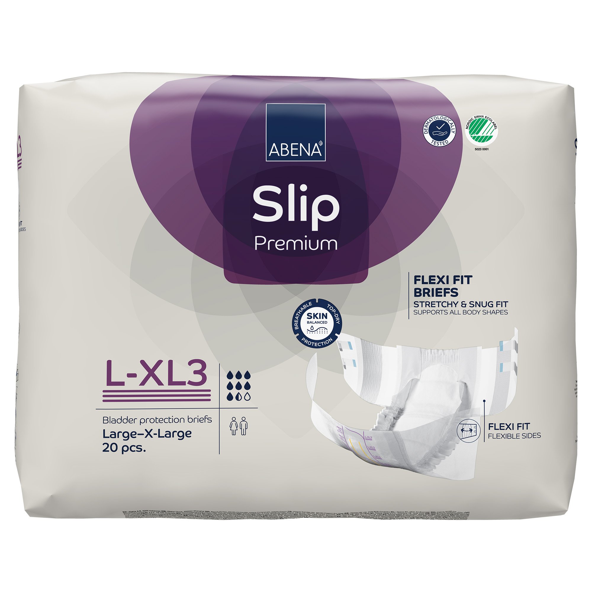 Abena® Slip Premium Flexi Fit Incontinence Briefs, L-XL3 - Image 2