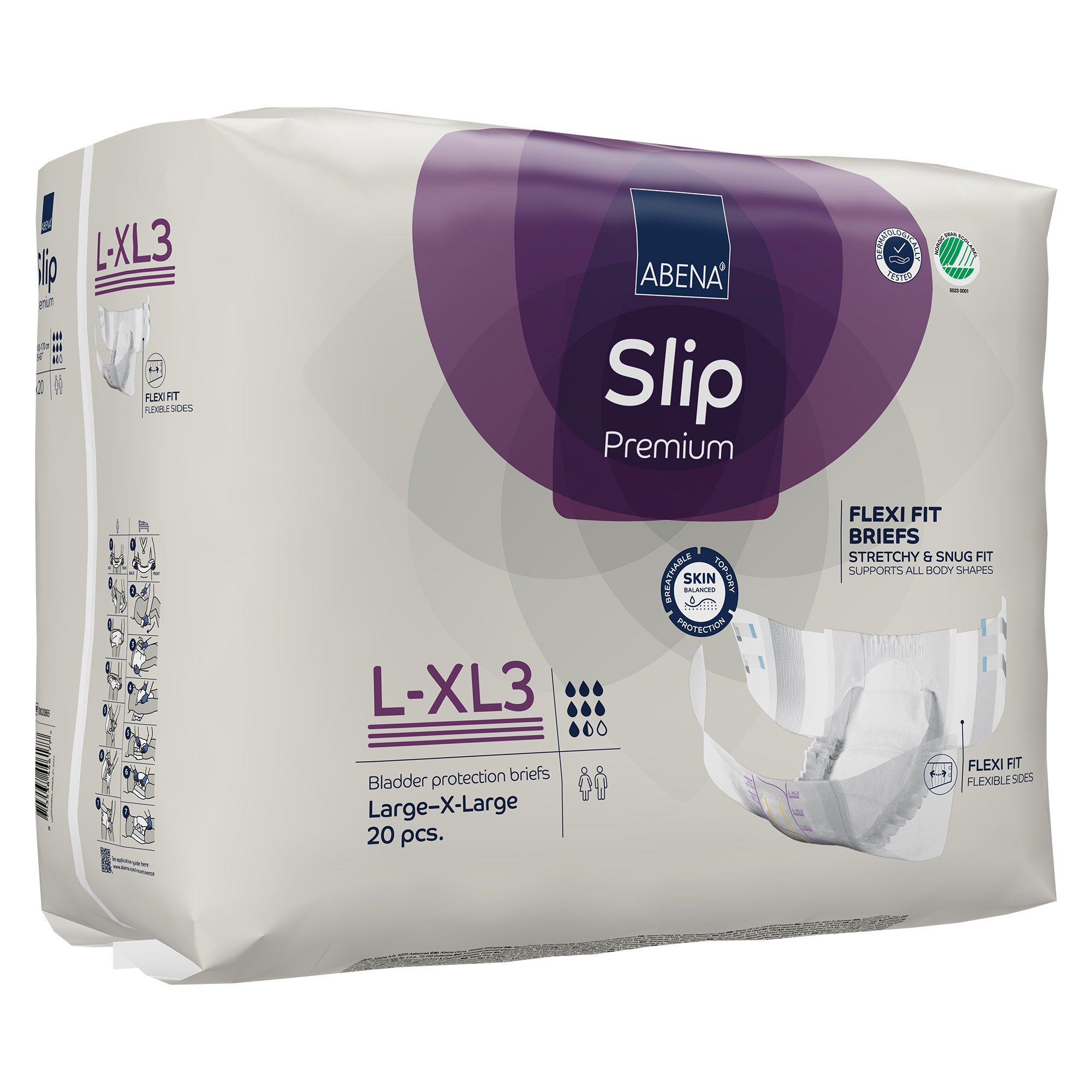 Abena® Slip Premium Flexi Fit Incontinence Briefs, L-XL3 - Image 3