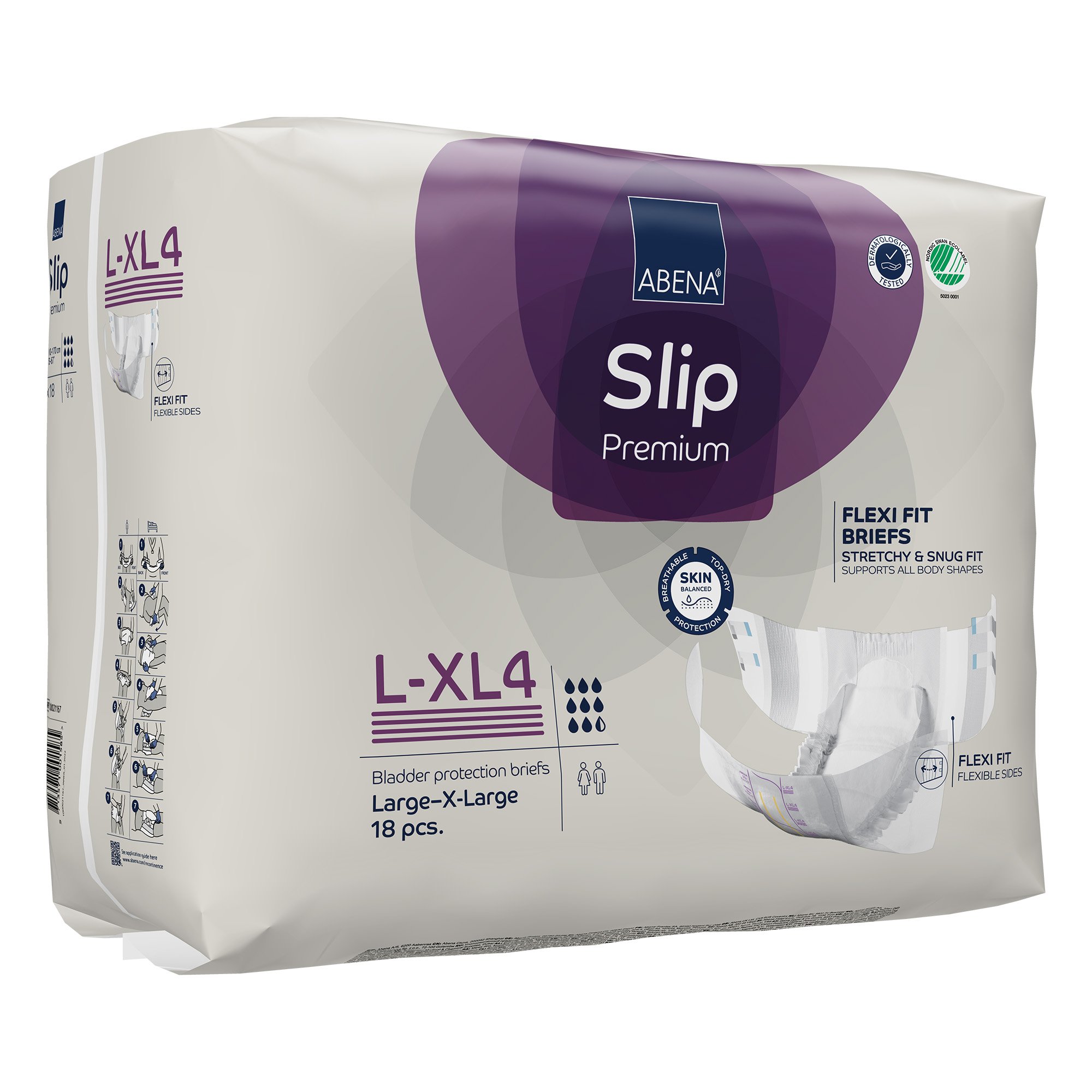 Abena® Slip Premium Flexi Fit Incontinence Briefs, L-XL4 - Image 3