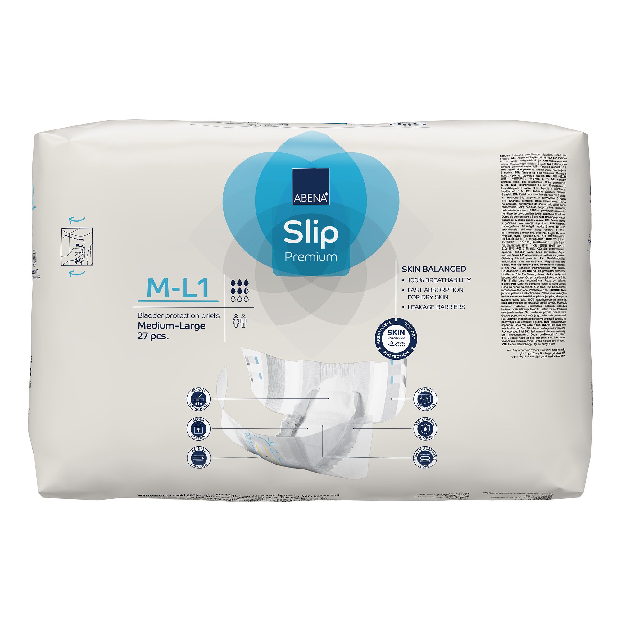 Abena® Slip Premium Flexi Fit Incontinence Briefs, M-L1 - Image 5