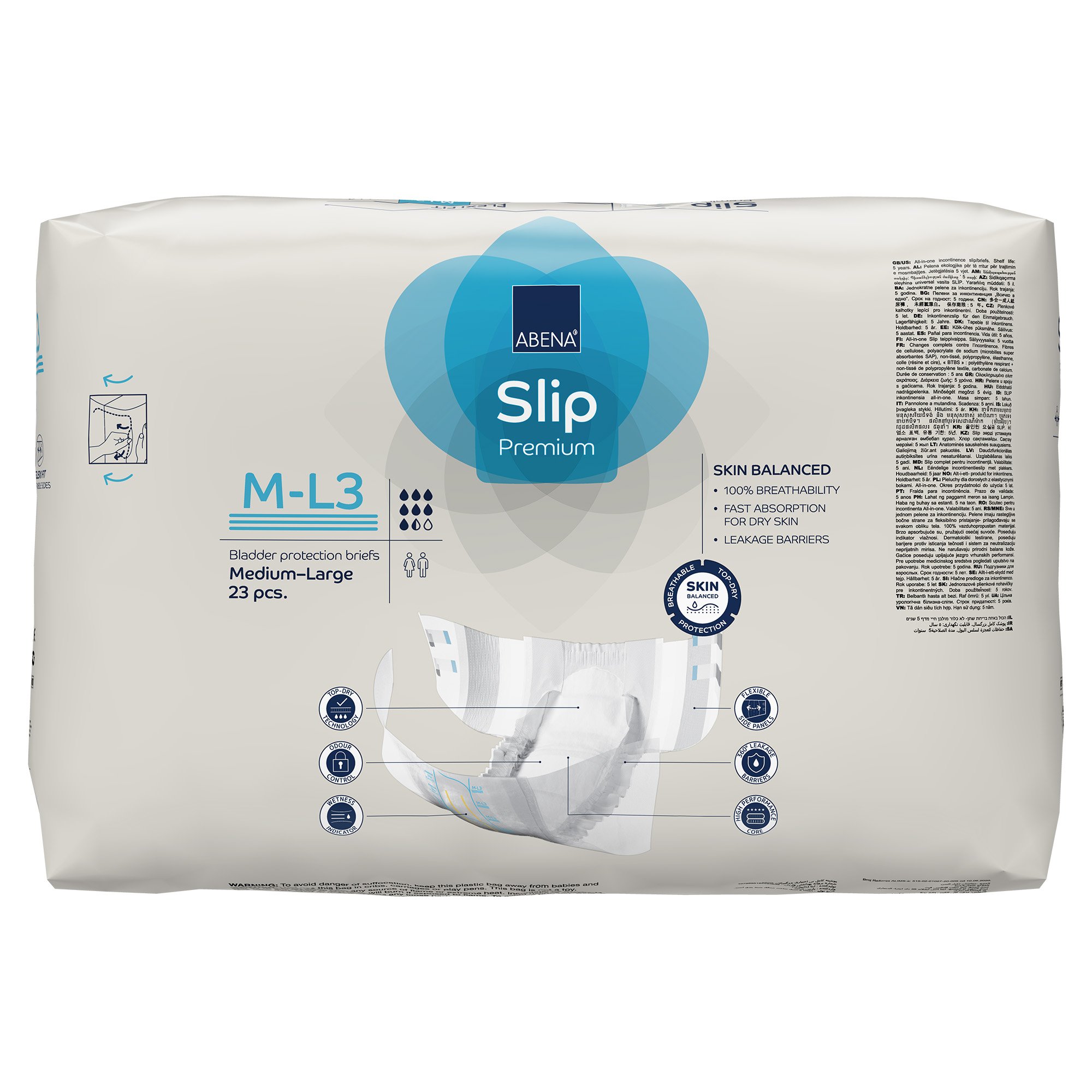 Abena® Slip Premium Flexi Fit Incontinence Briefs, M-L3 - Image 5