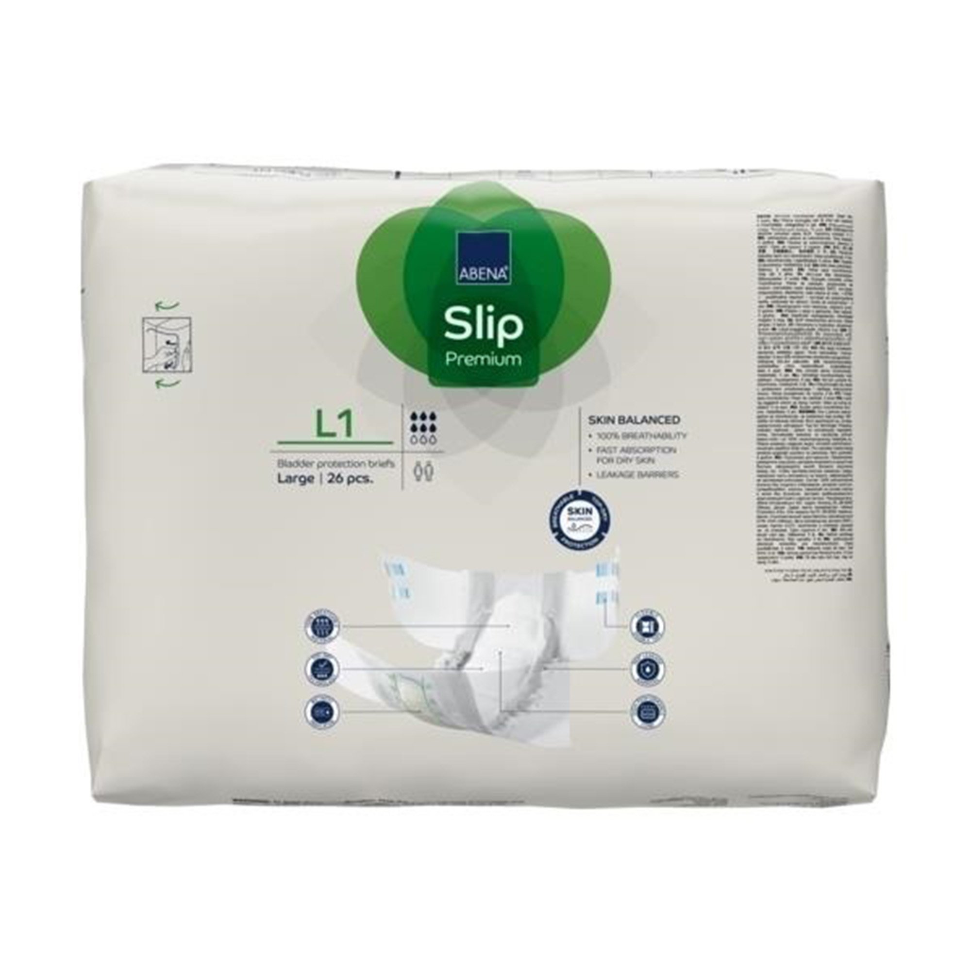 Abena® Slip Premium L1 Incontinence Brief, Large - Image 6