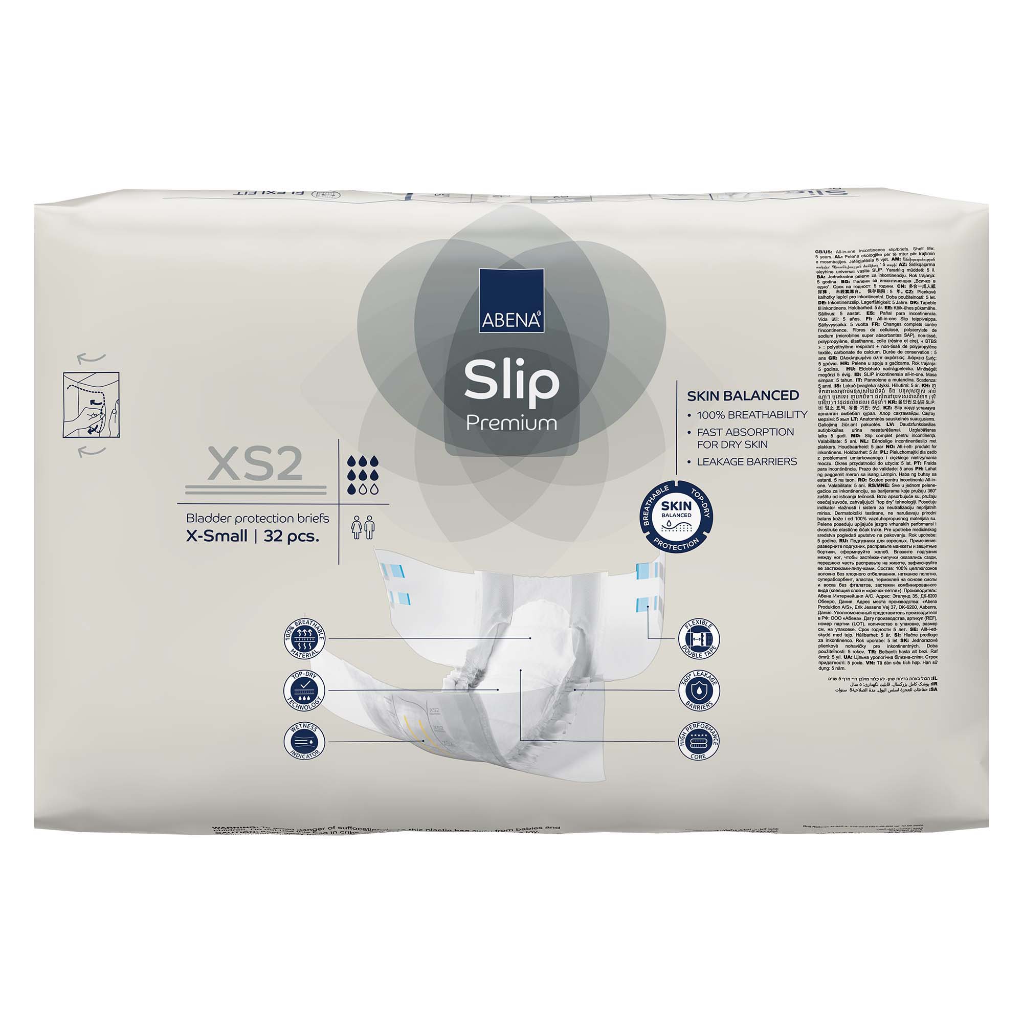 Abena® Slip Premium XS2 Incontinence Brief, X-Small - Image 5