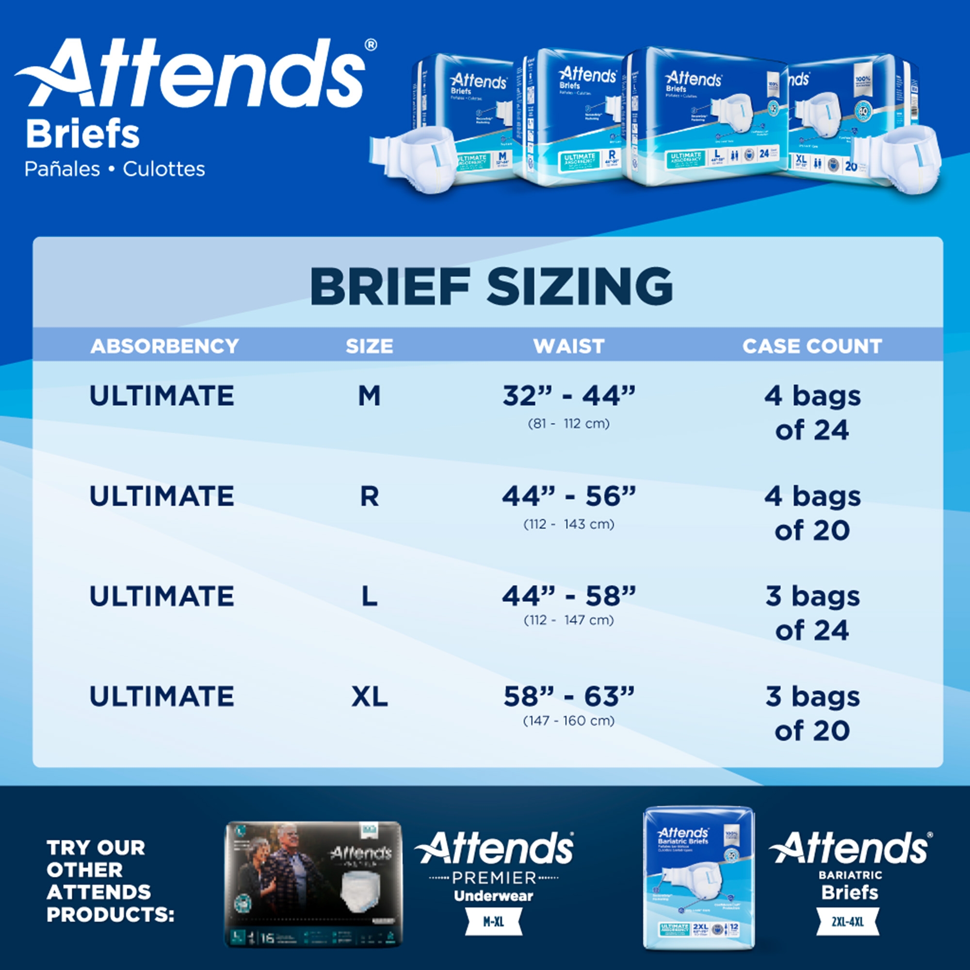 Attends® Advanced Briefs, Large - Image 6