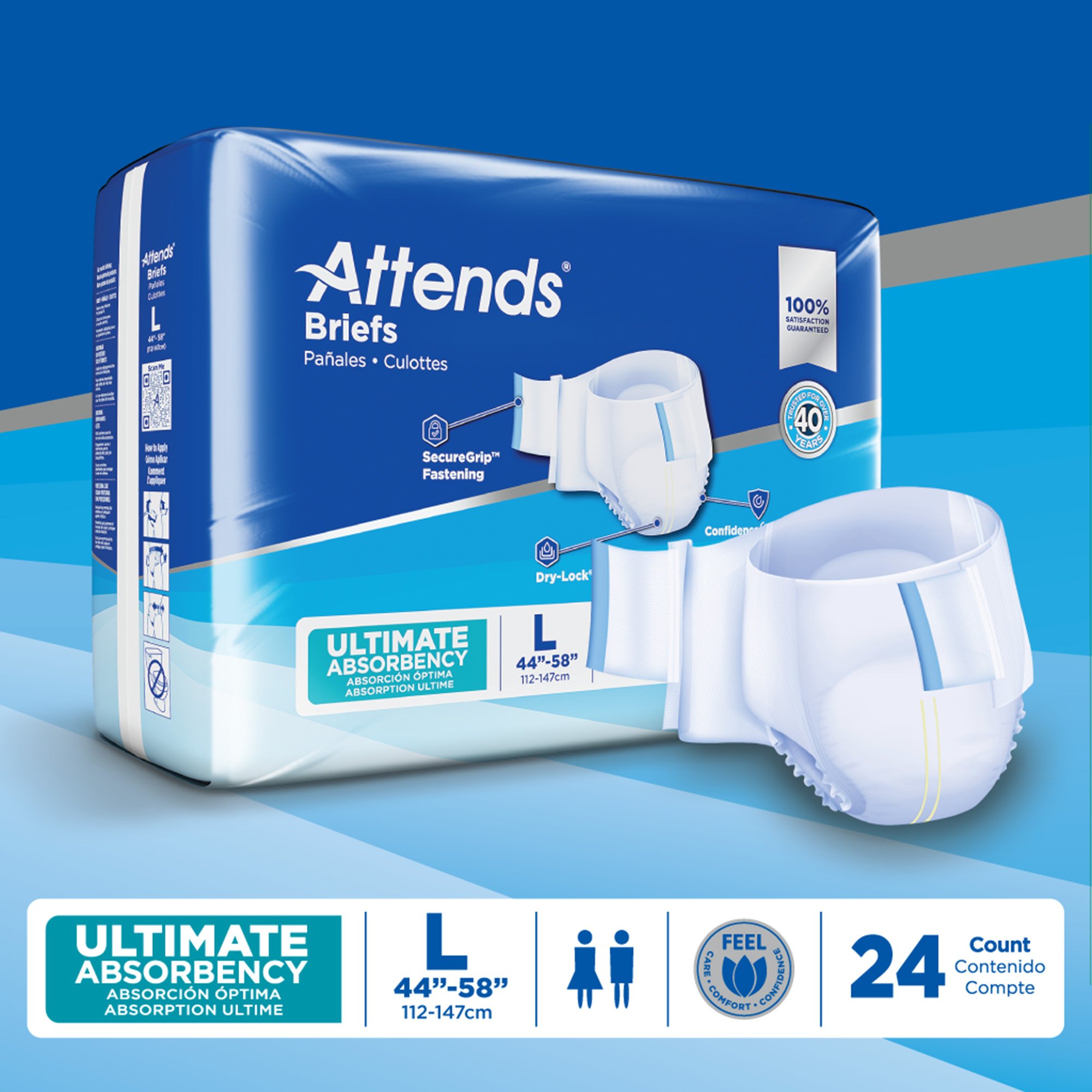 Attends® Advanced Briefs, Large - Image 9