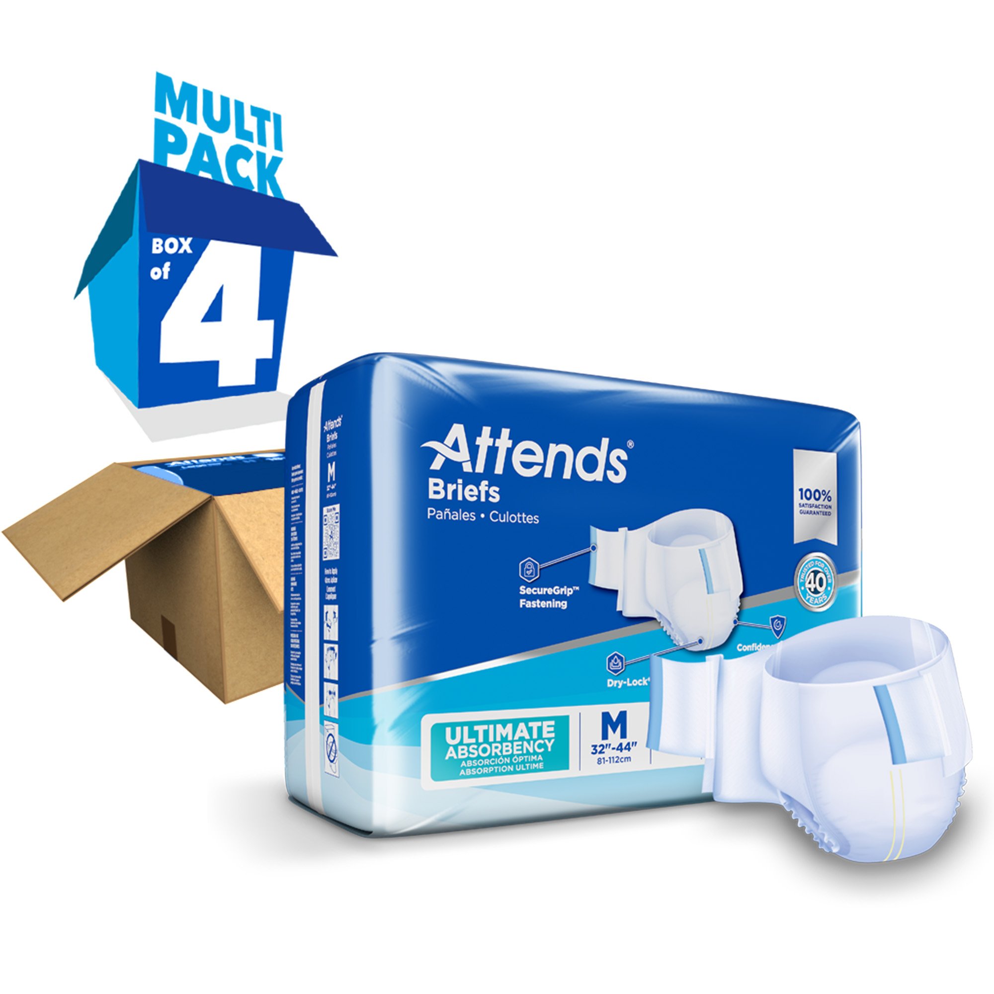 Attends® Advanced Briefs, Medium - Image 8
