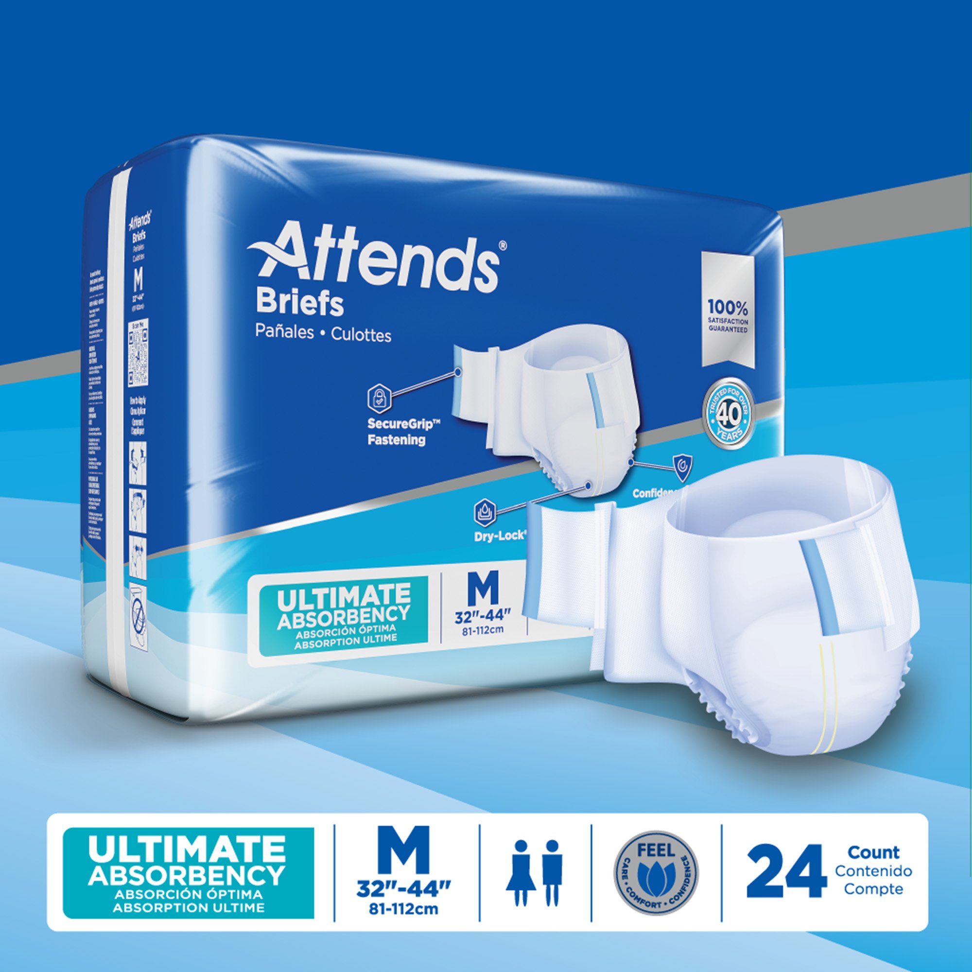 Attends® Advanced Briefs, Medium - Image 9