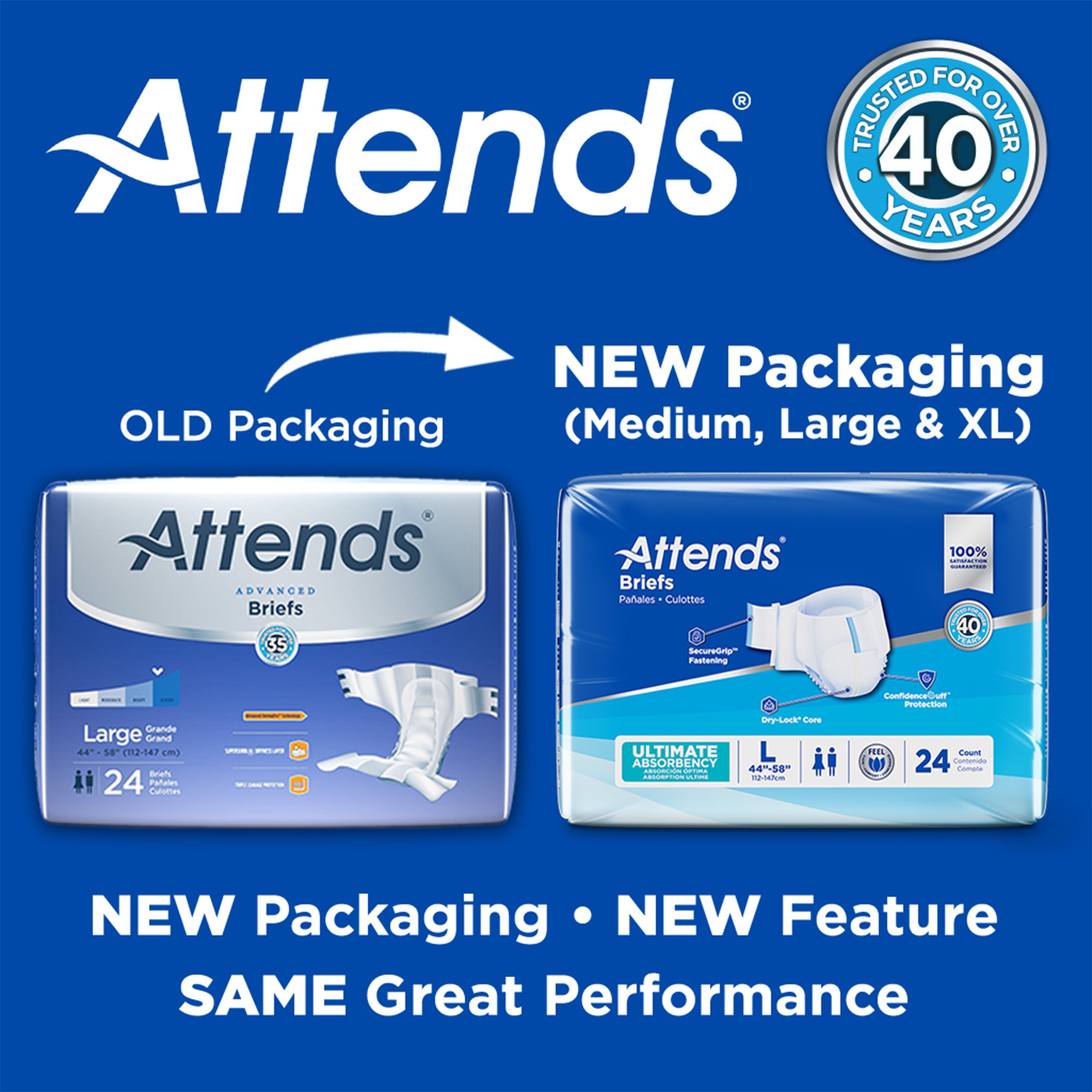 Attends® Advanced Briefs, Regular - Image 4
