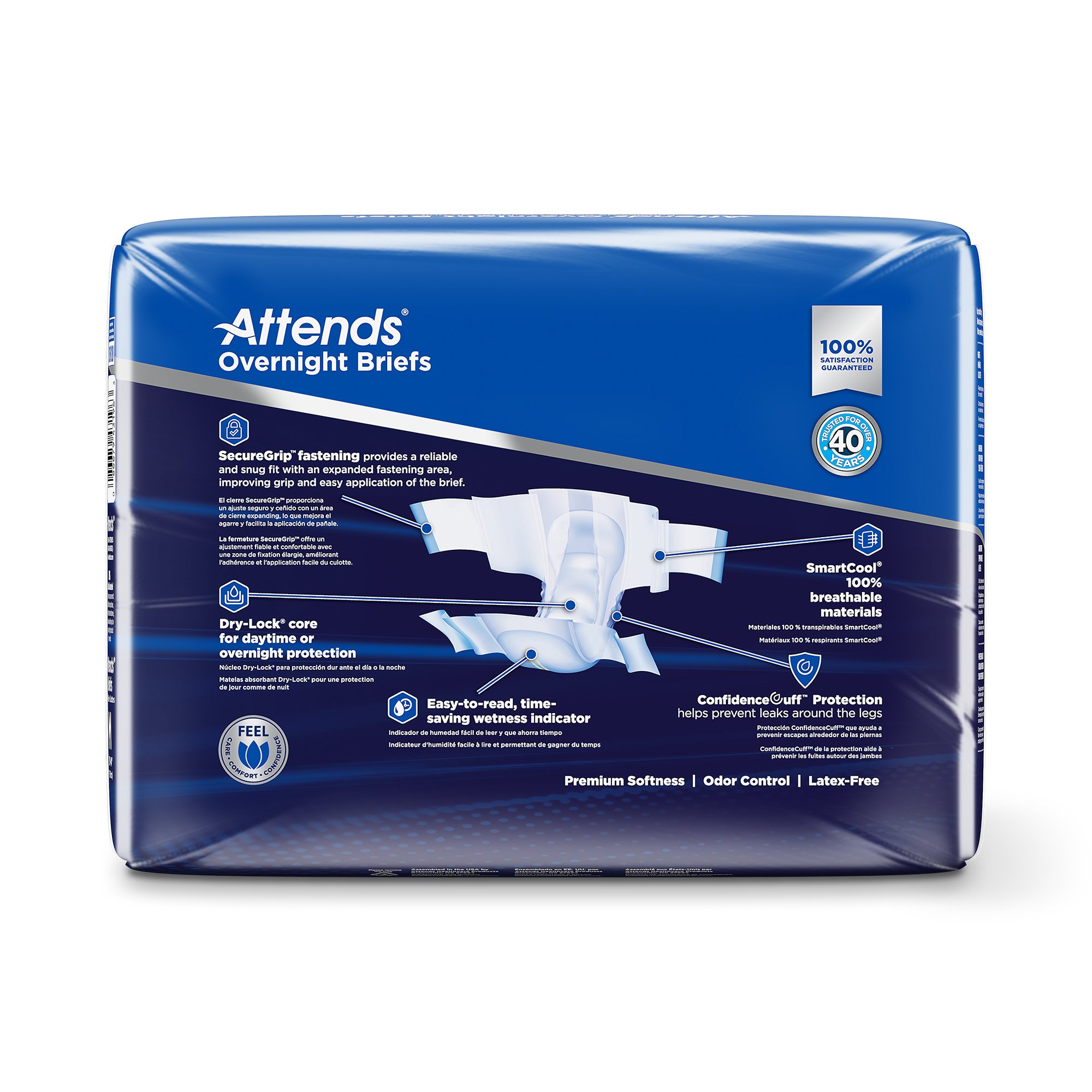 Attends® Briefs with Overnight Protection, Medium - Image 4
