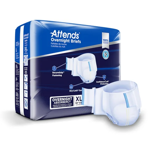 Attends® Briefs with Overnight Protection, X-Large