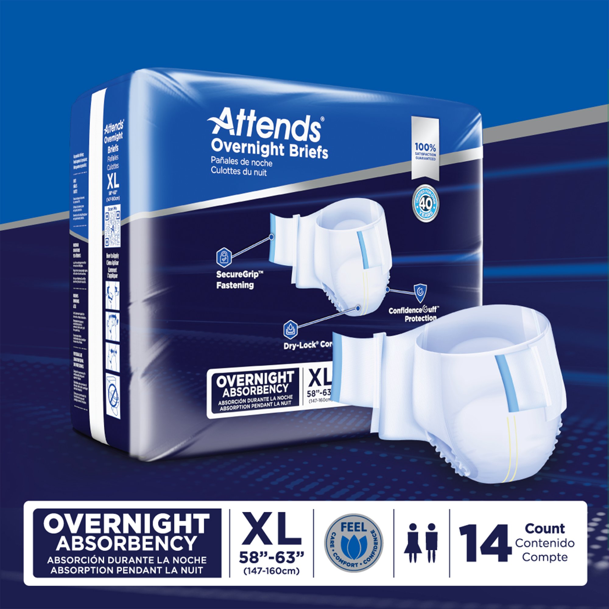 Attends® Briefs with Overnight Protection, X-Large - Image 8