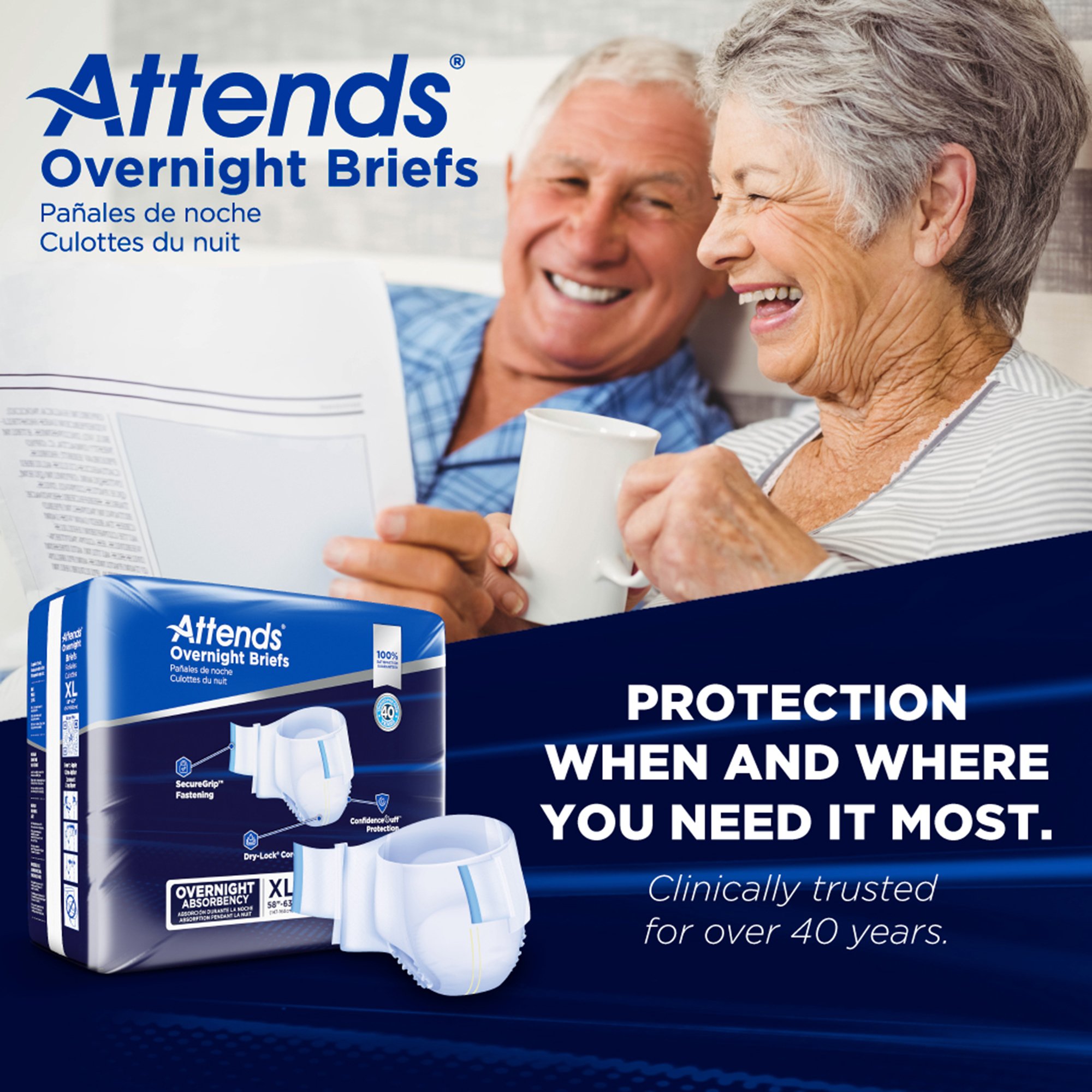 Attends® Briefs with Overnight Protection, X-Large - Image 9