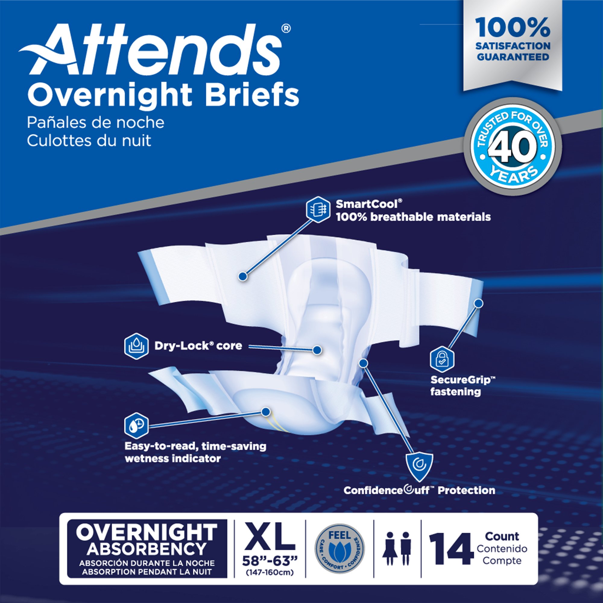 Attends® Briefs with Overnight Protection, X-Large - Image 10