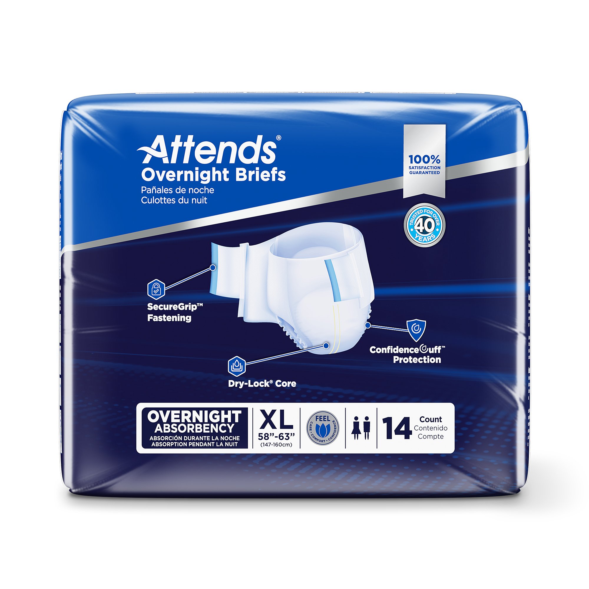 Attends® Briefs with Overnight Protection, X-Large - Image 2