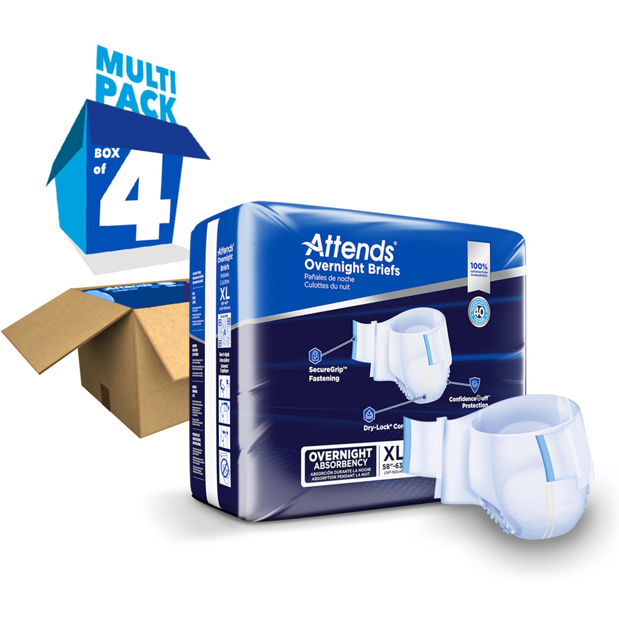Attends® Briefs with Overnight Protection, X-Large - Image 7