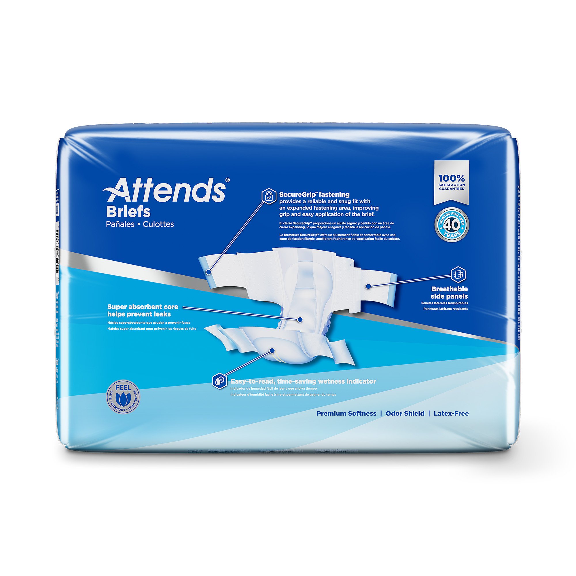 Attends® Briefs, Adult, Large, Heavy Absorbency, Disposable - Image 5